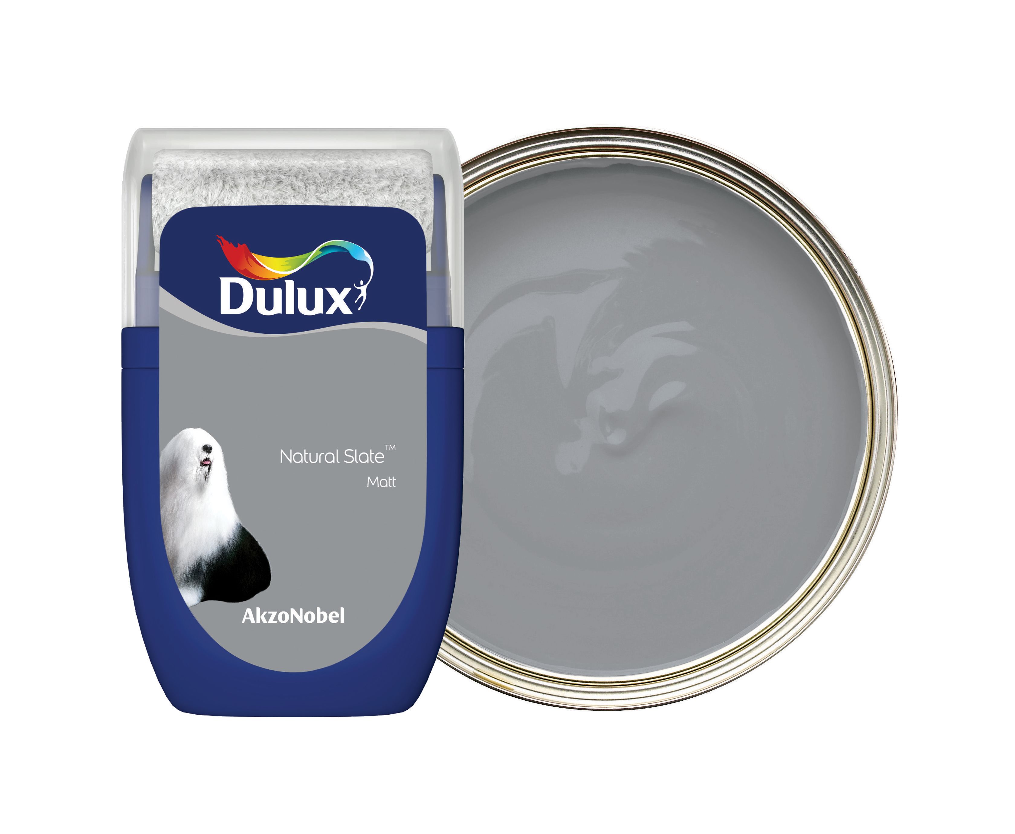 Image of Dulux Emulsion Paint - Natural Slate Tester Pot - 30ml