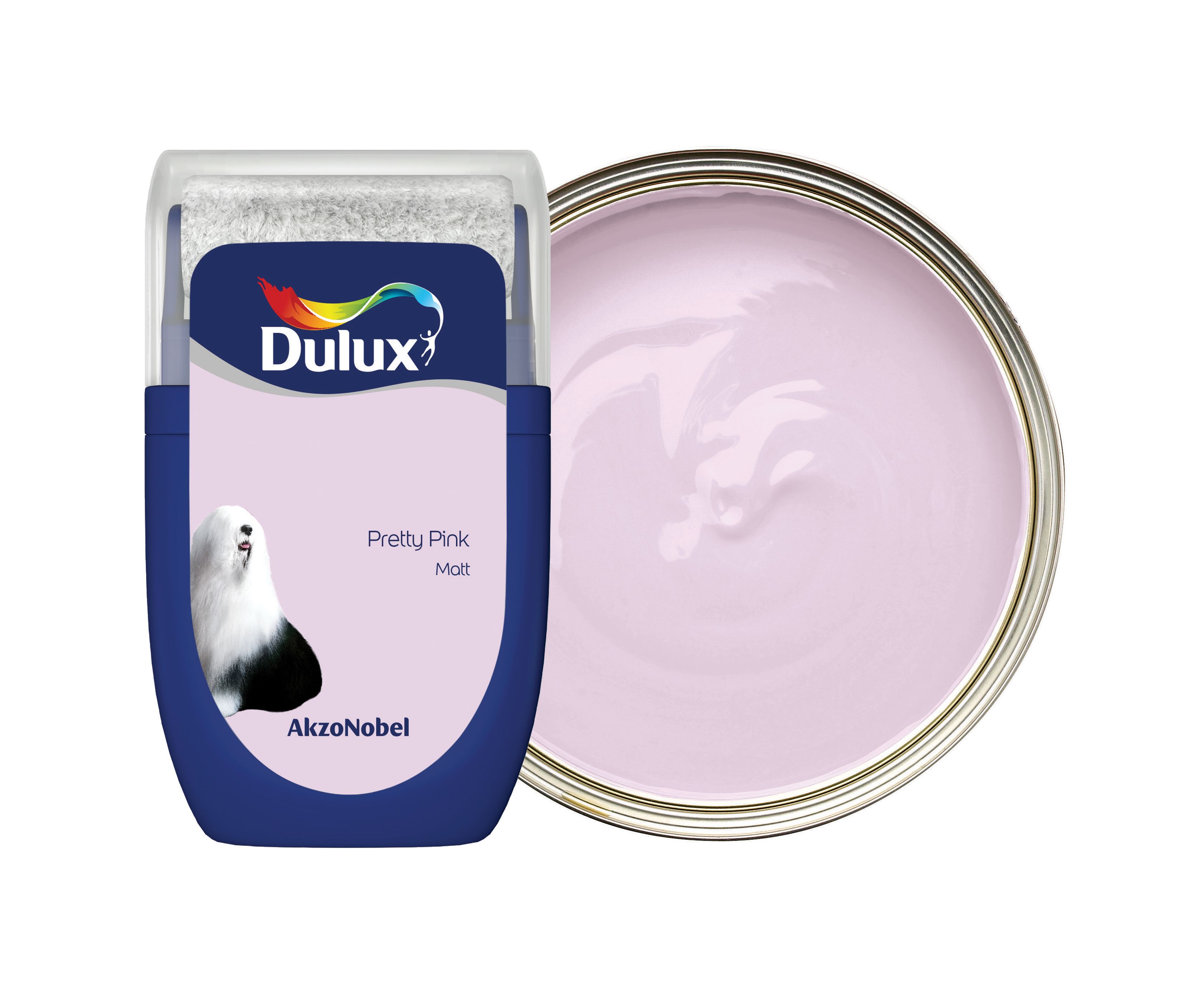 Dulux Emulsion Paint Tester Pot - Pretty Pink - 30ml