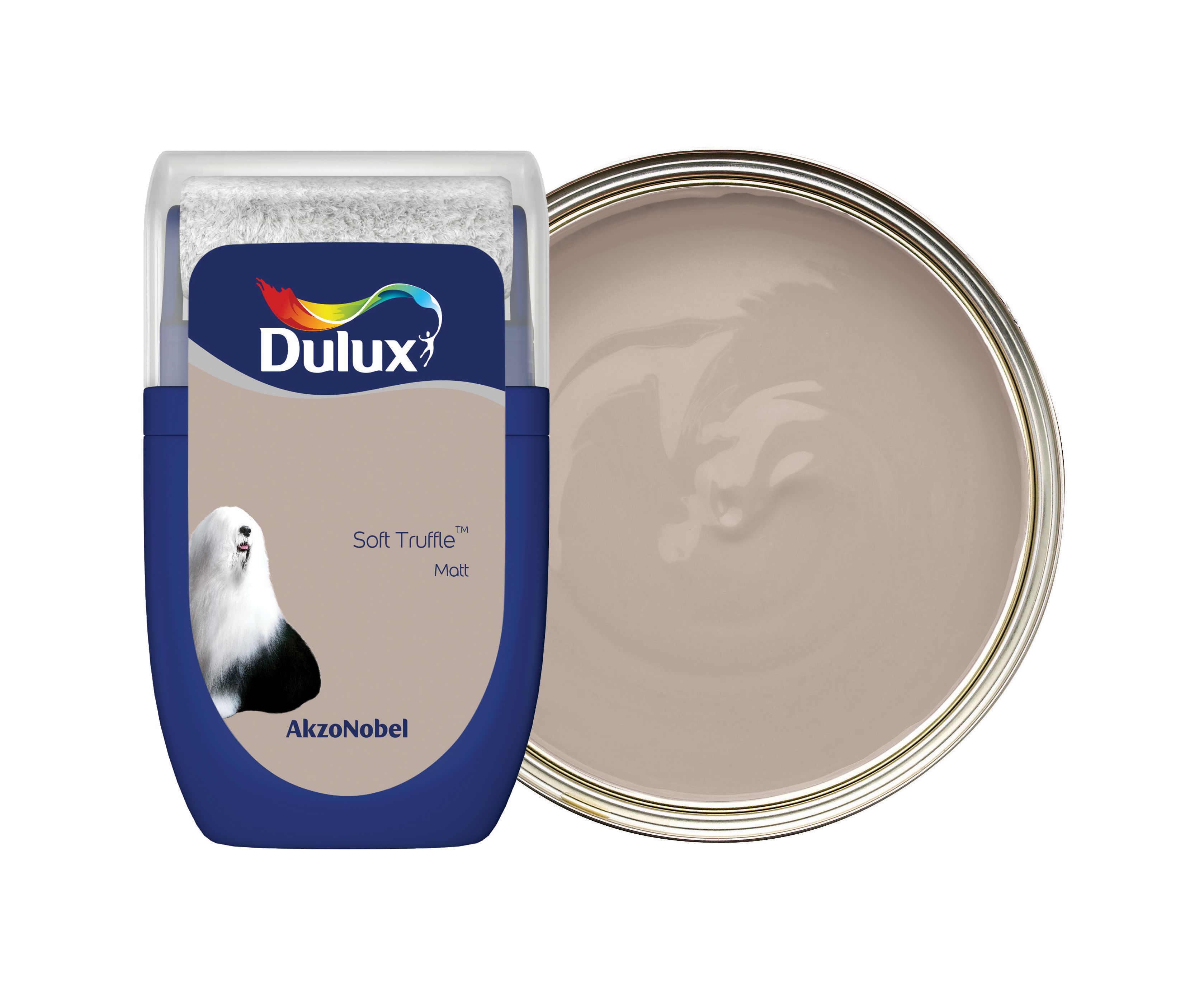 Image of Dulux Emulsion Paint - Soft Truffle Tester Pot - 30ml
