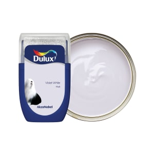 Dulux Emulsion Paint - Violet White Tester Pot - 30ml