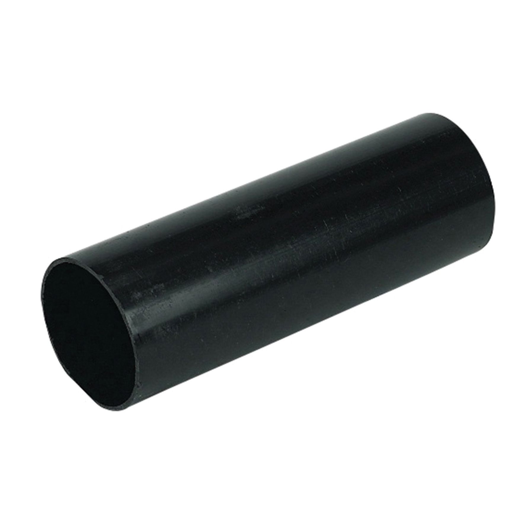 FloPlast 68mm Black Round Downpipe - 2.5m