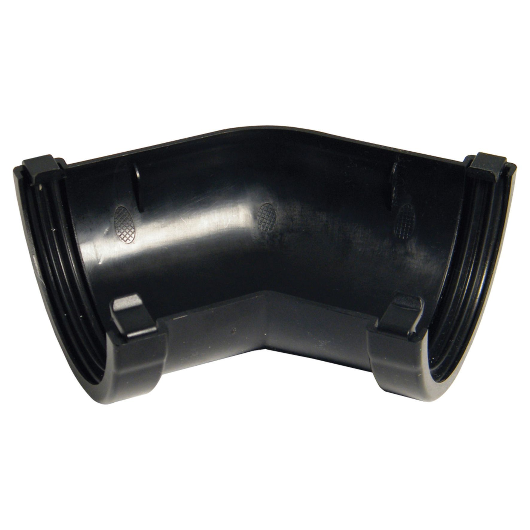 FloPlast 76mm MiniFlo Gutter Angle 135° - Black