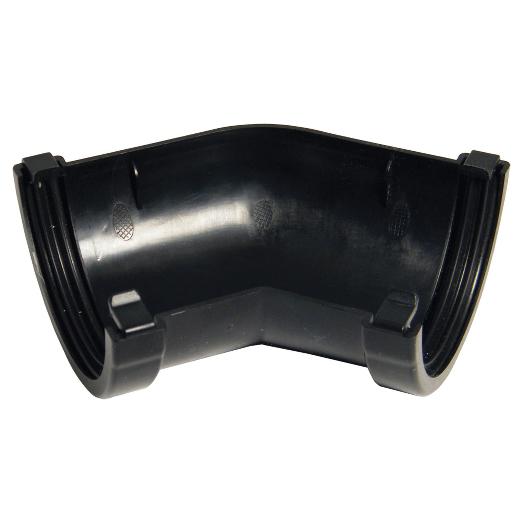 FloPlast 76mm MiniFlo Gutter Angle 135 - Black