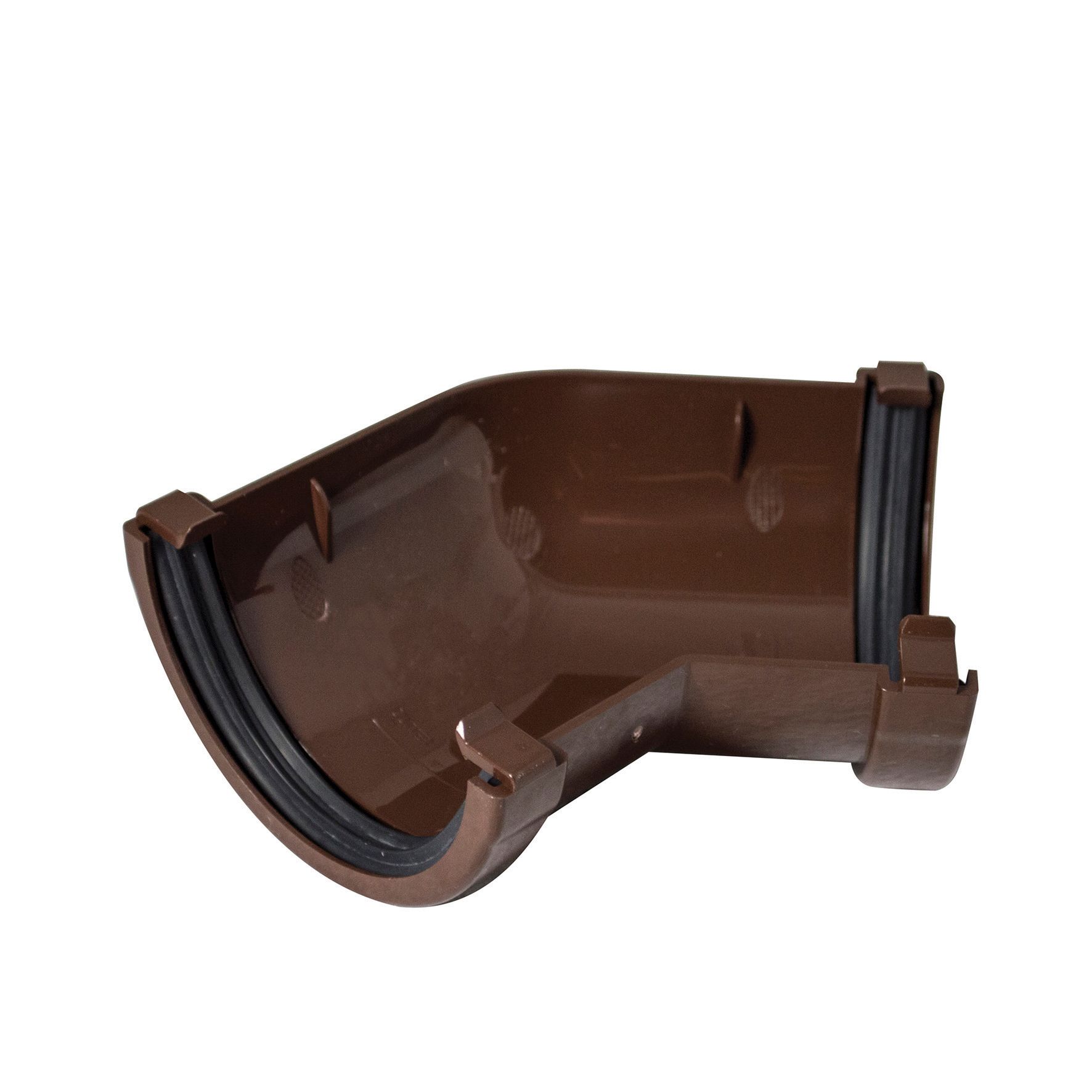 FloPlast 76mm MiniFlo Gutter Angle 135° - Brown