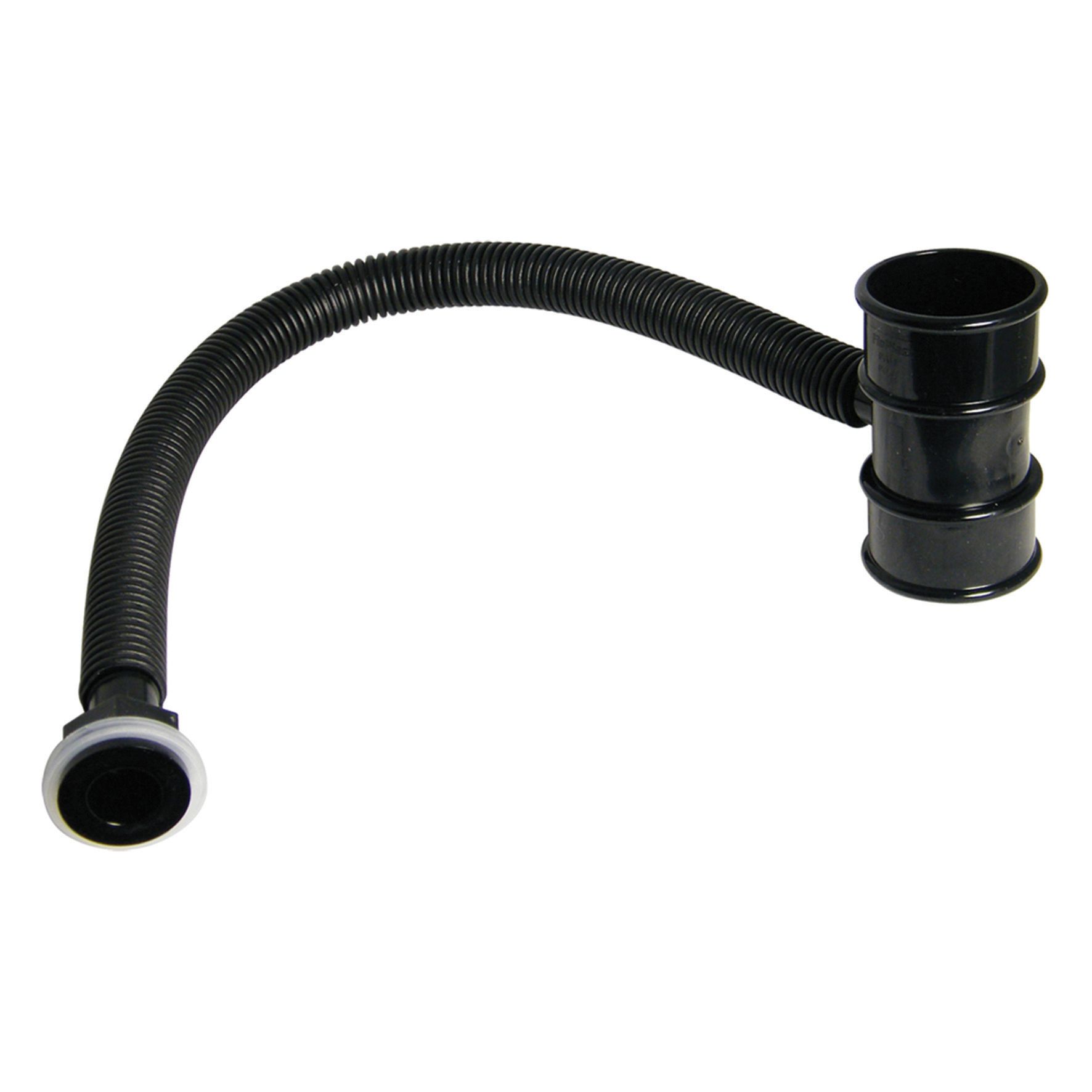 Image of FloPlast 50mm MiniFlo Round Downpipe Water Butt Rain Diverter - Black