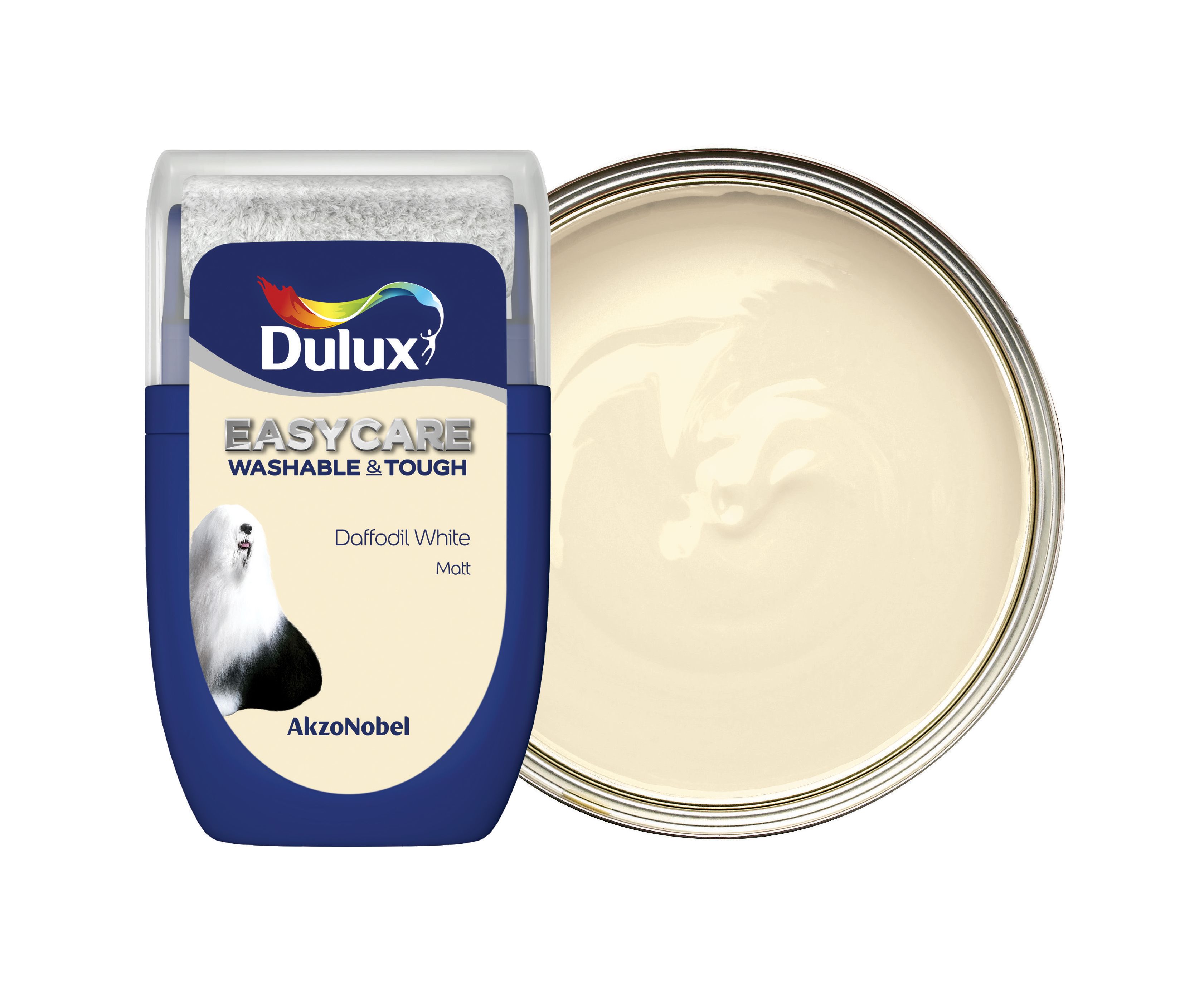 Dulux Easycare Washable & Tough Paint Tester Pot - Daffodil White - 30ml