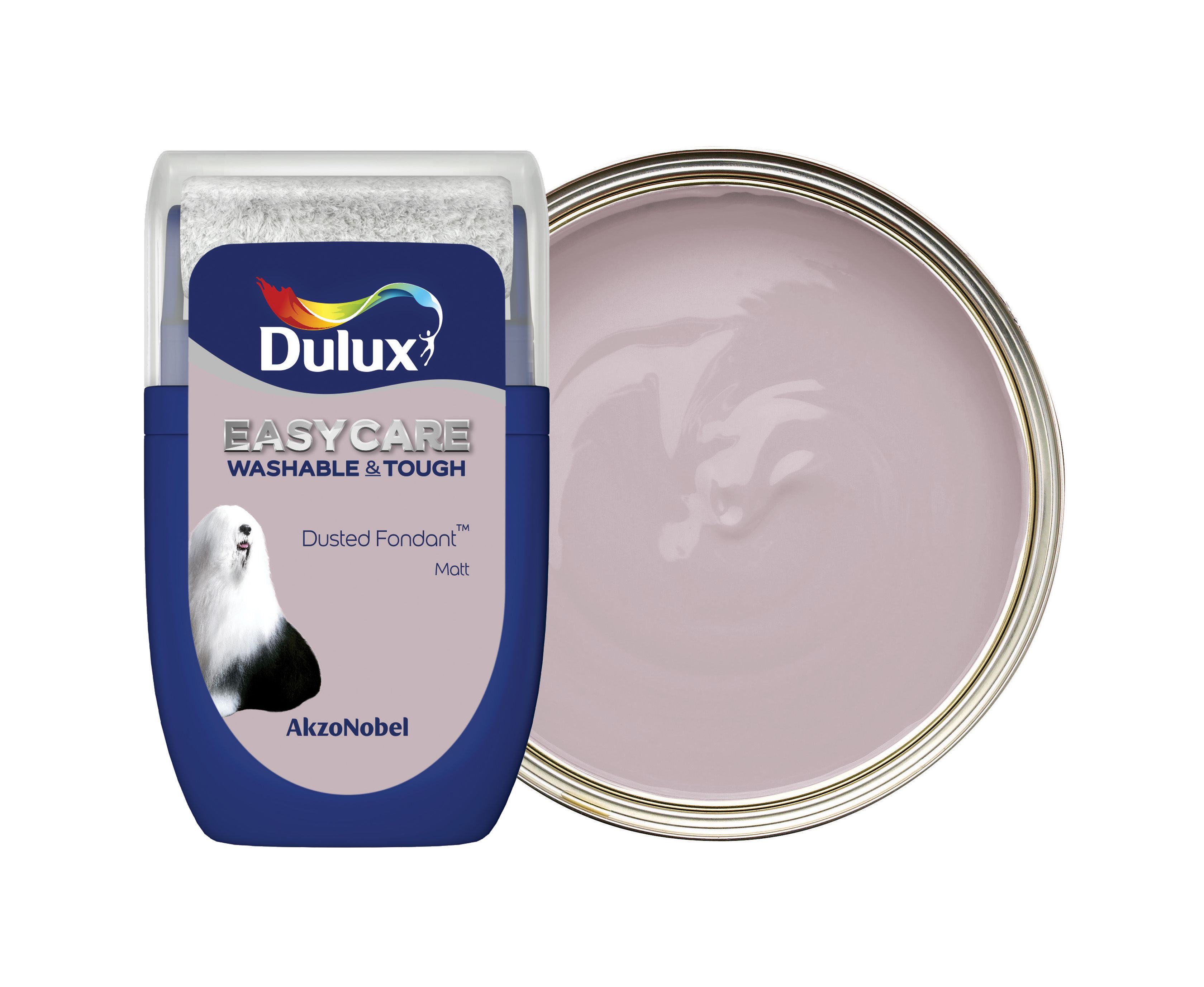 Dulux Easycare Washable & Tough Paint Tester Pot - Dusted Fondant - 30ml