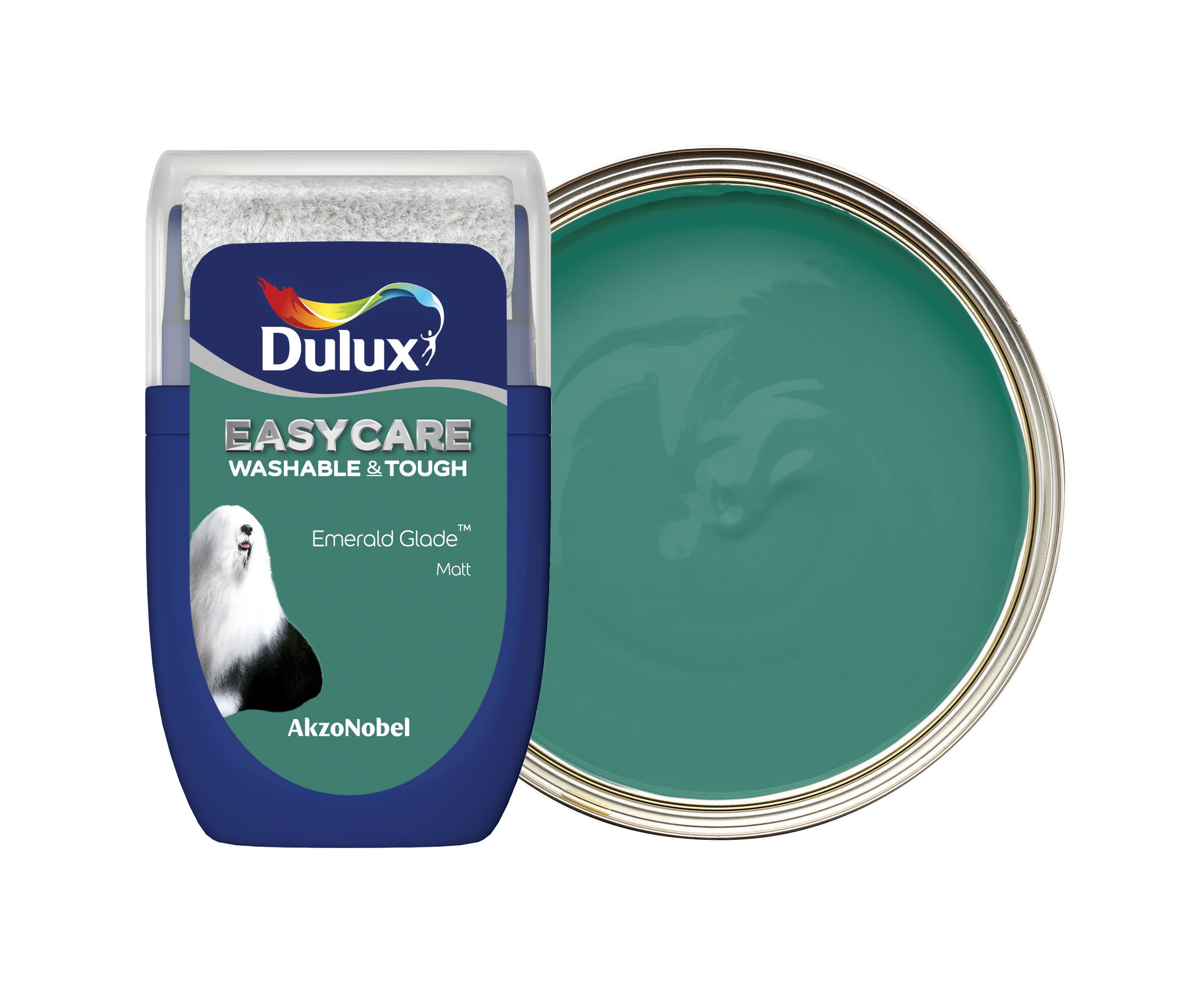 Image of Dulux Easycare Washable & Tough Paint - Emerald Glade Tester Pot - 30ml