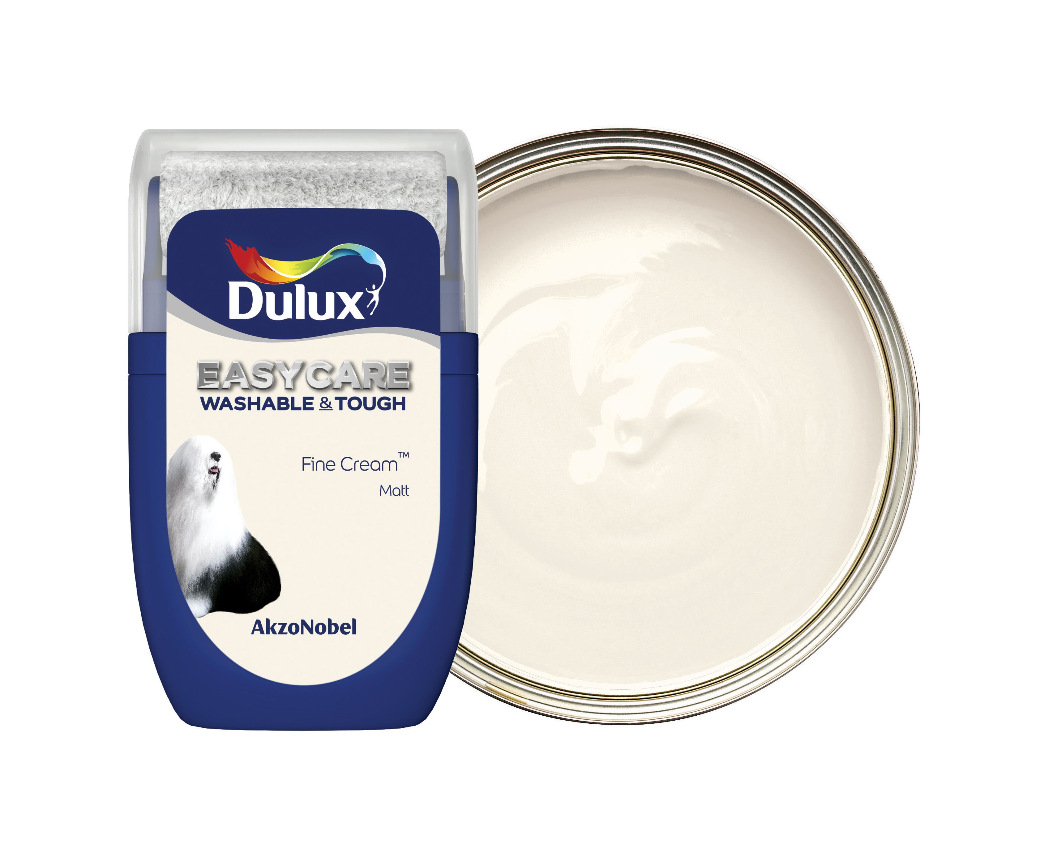 Dulux Easycare Washable & Tough Paint Tester Pot - Fine Cream - 30ml