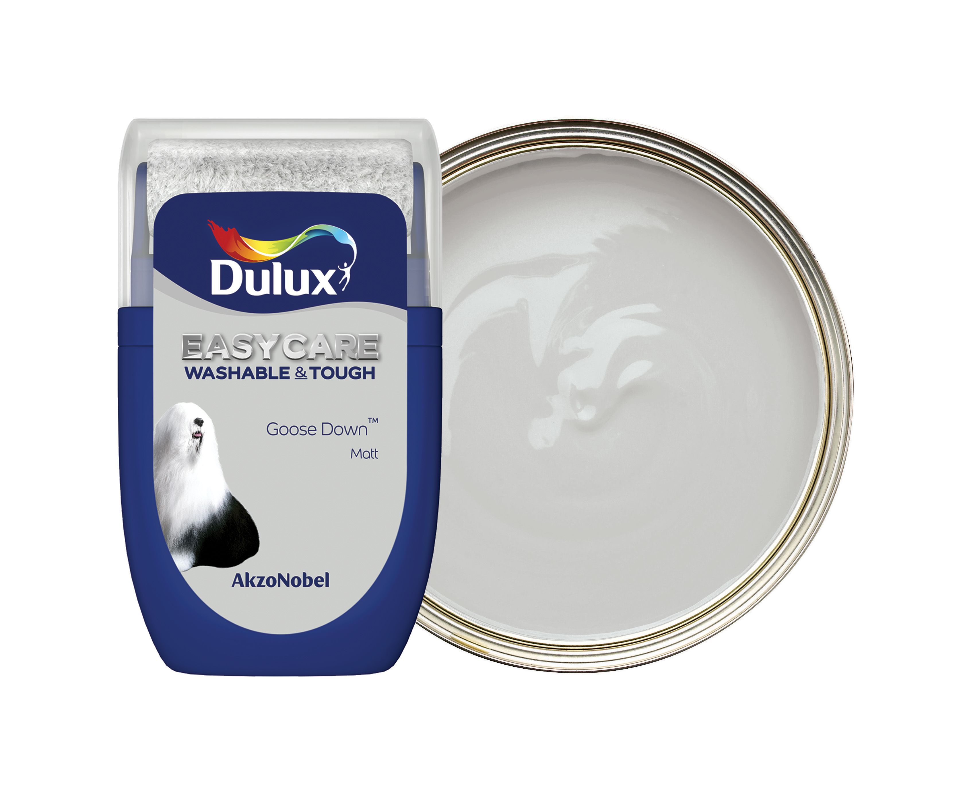 Image of Dulux Easycare Washable & Tough Paint - Goose Down Tester Pot - 30ml