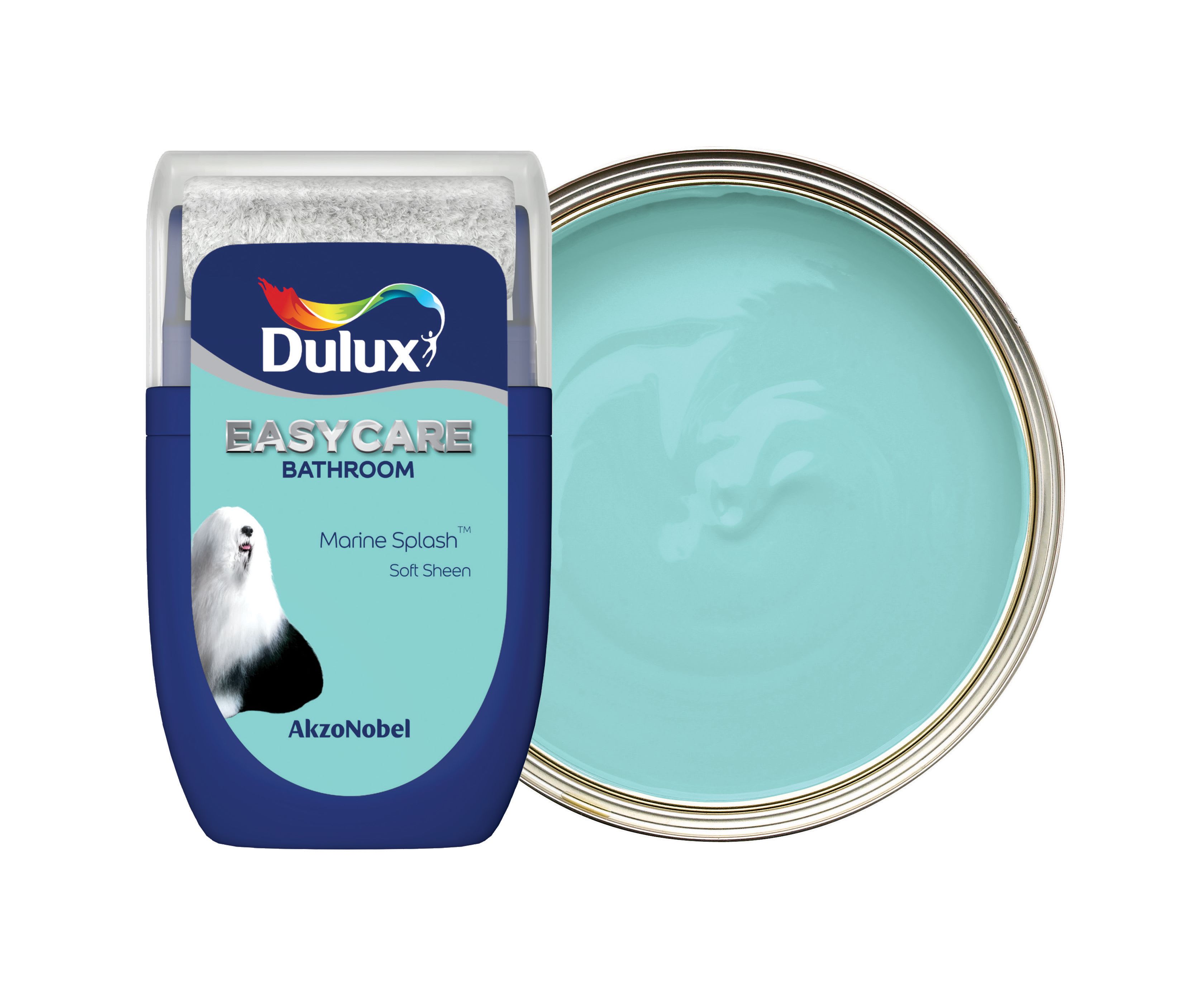 Offer Wickes Dulux Easycare Bathroom Paint - Marine Splash