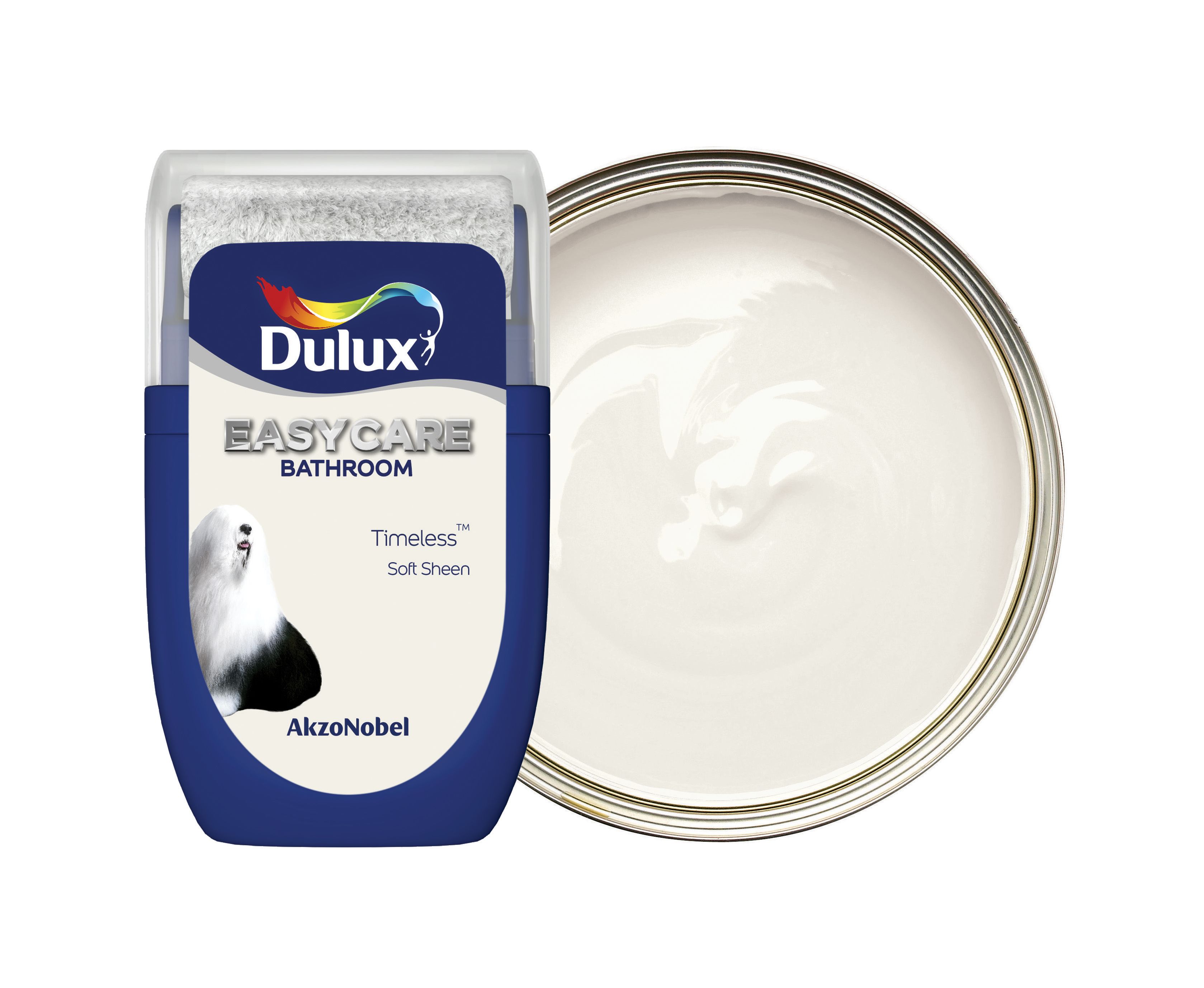 Image of Dulux Easycare Bathroom Paint - Timeless Tester Pot - 30ml