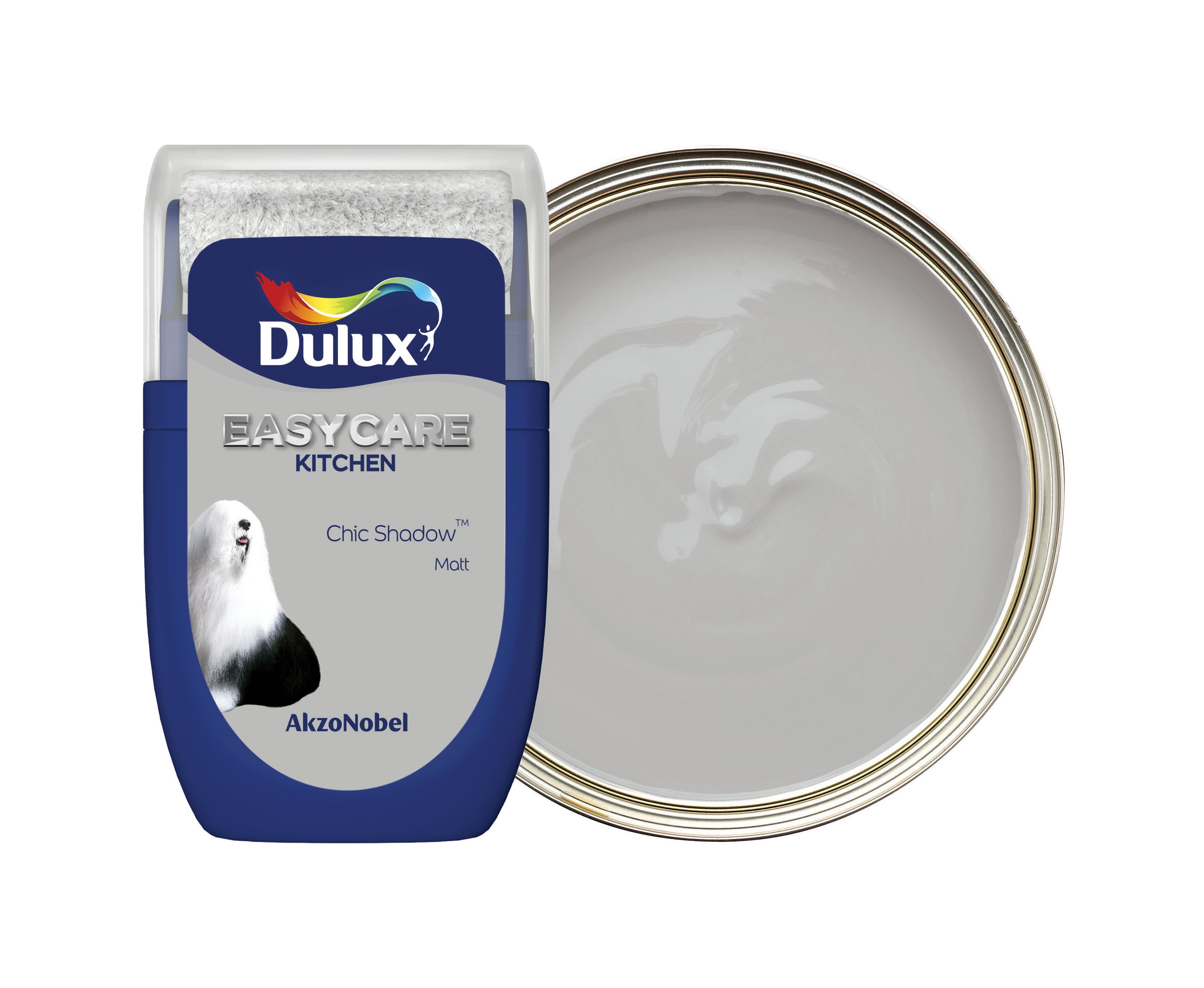 Dulux Easycare Kitchen Paint Tester Pot - Chic Shadow - 30ml