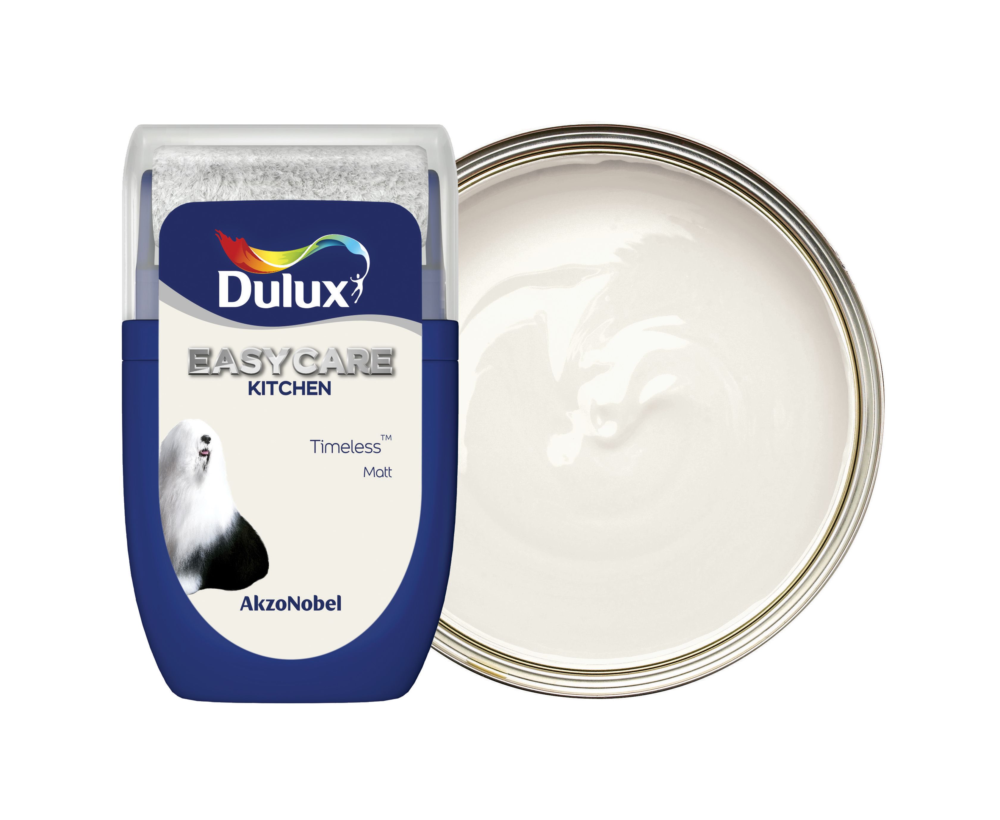 Image of Dulux Easycare Kitchen Paint - Timeless Tester Pot - 30ml