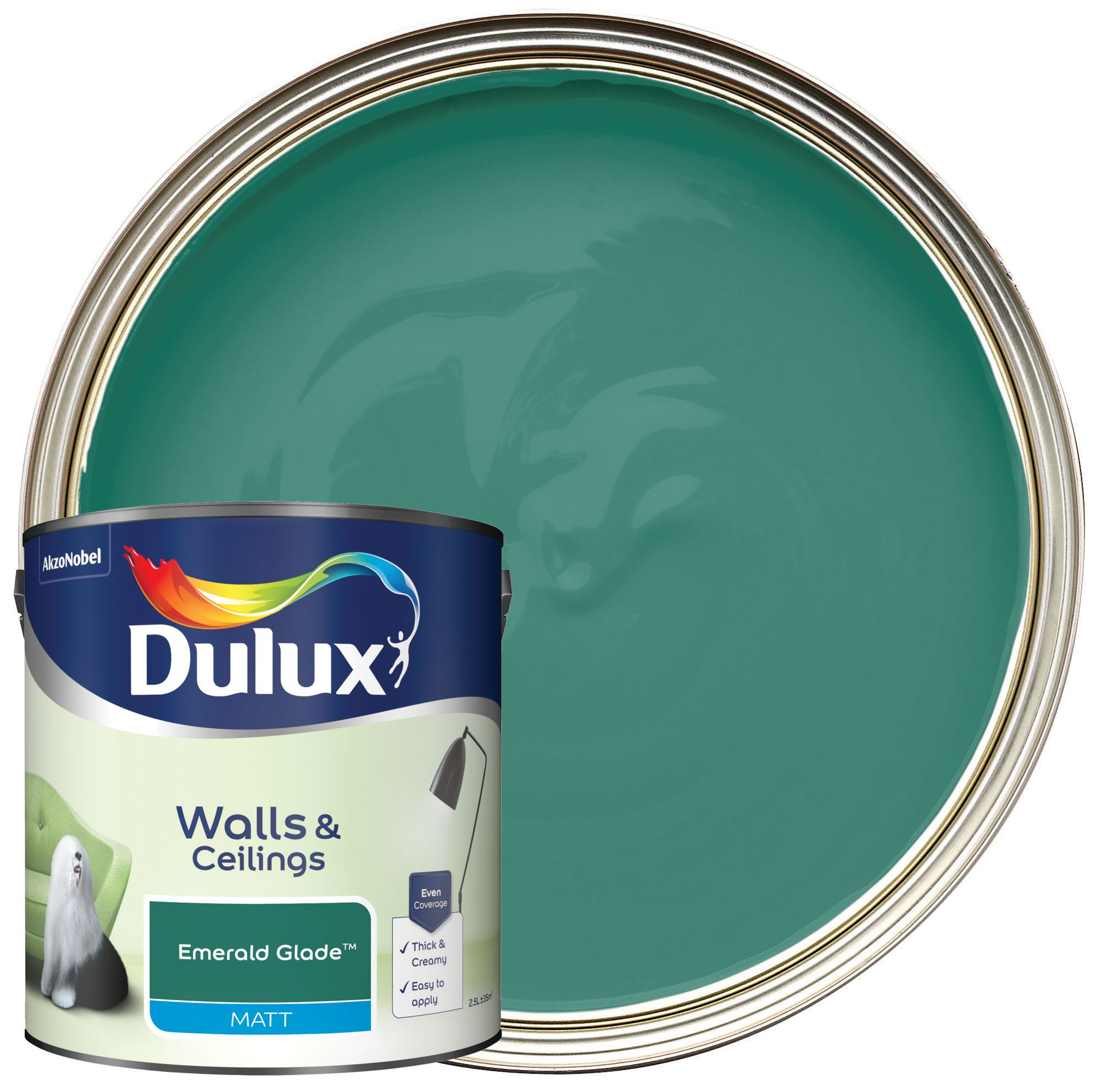 Dulux Matt Emulsion Paint - Emerald Glade -