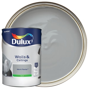 Dulux Silk Emulsion Paint - Warm Pewter - 5L