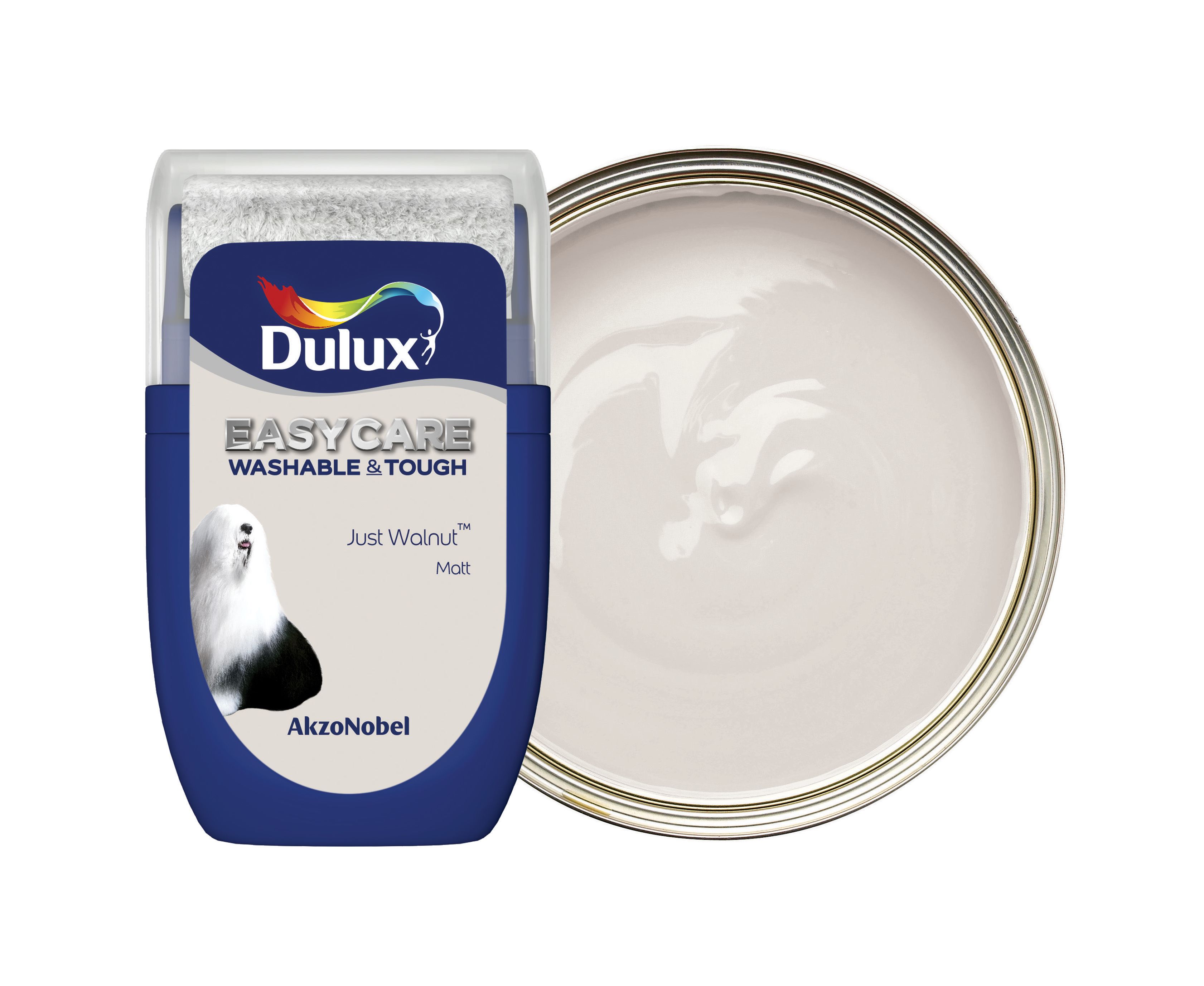 Dulux Easycare Washable & Tough Paint Tester Pot - Just Walnut - 30ml