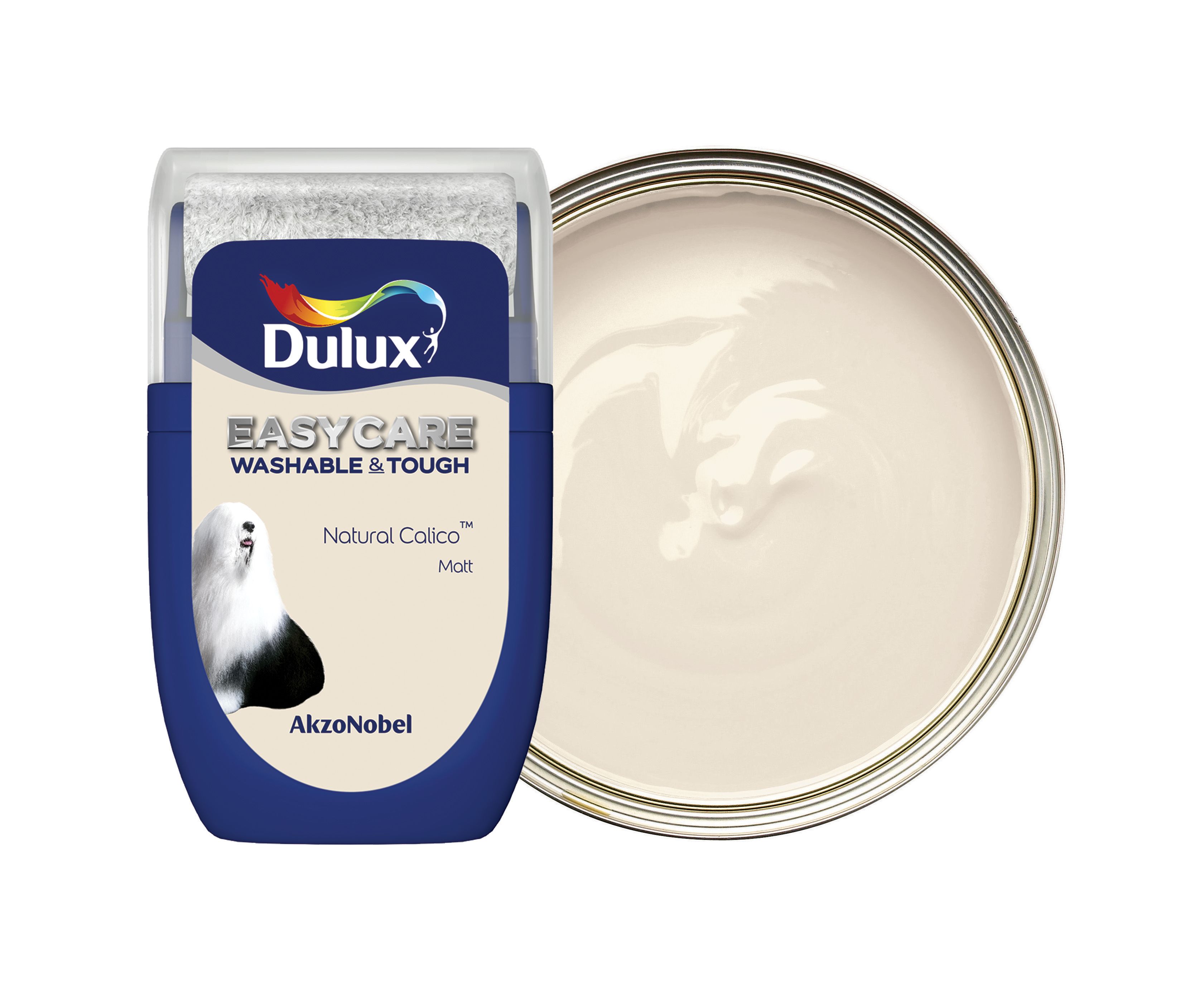 Dulux Easycare Washable & Tough Paint - Natural Calico Tester Pot - 30ml