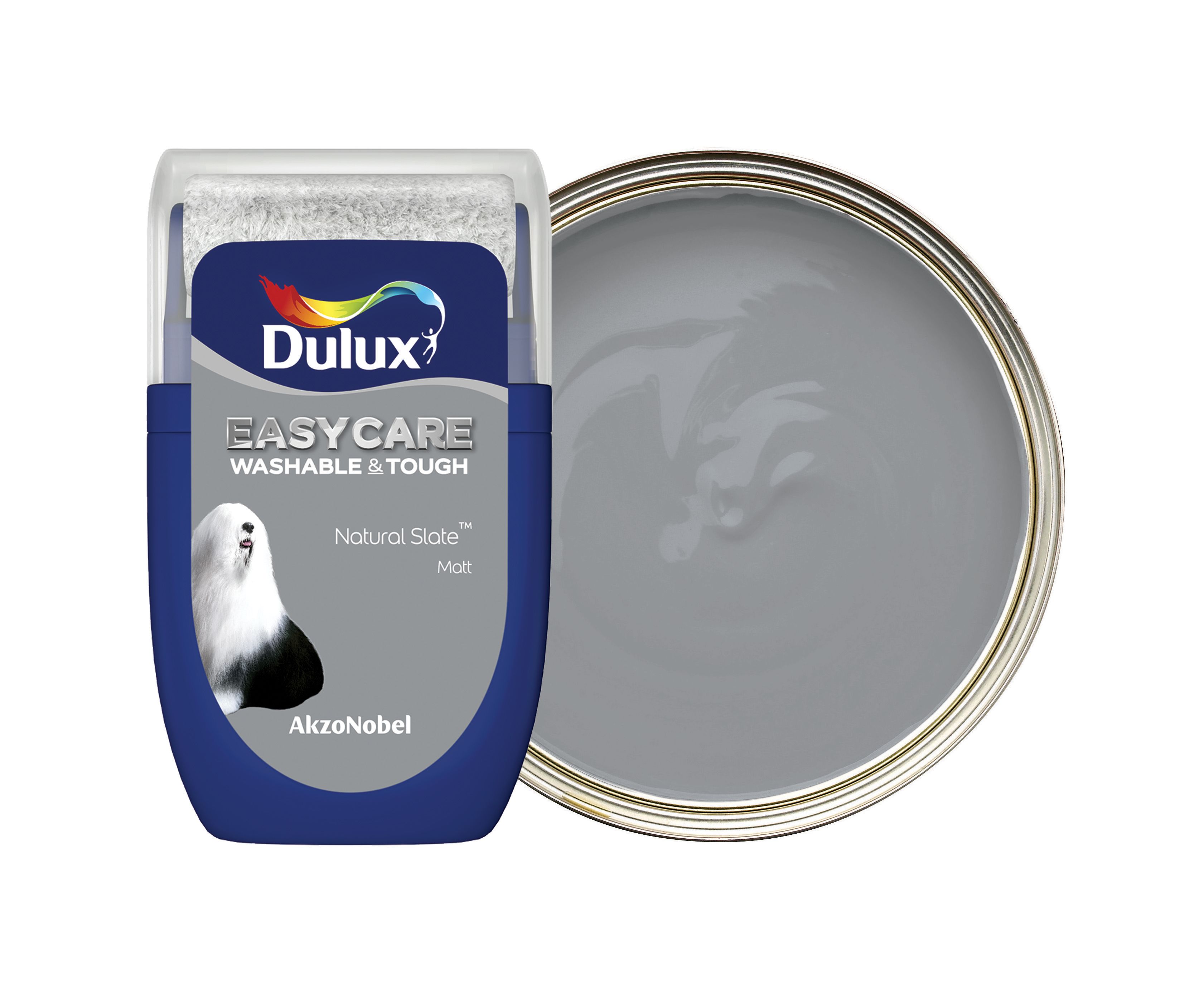 Image of Dulux Easycare Washable & Tough Paint - Natural Slate Tester Pot - 30ml