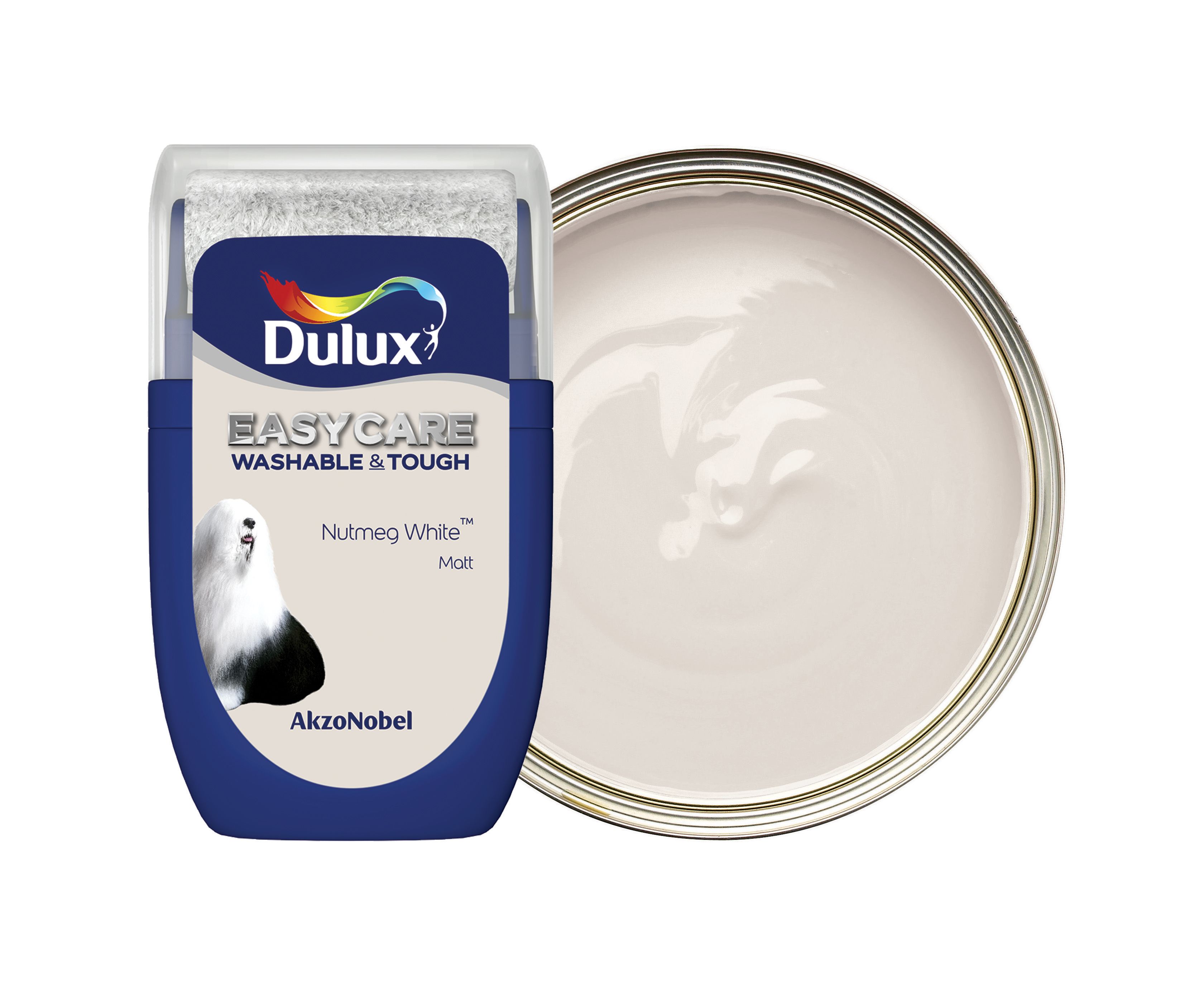 Dulux Easycare Washable & Tough Paint - Nutmeg White Tester Pot - 30ml