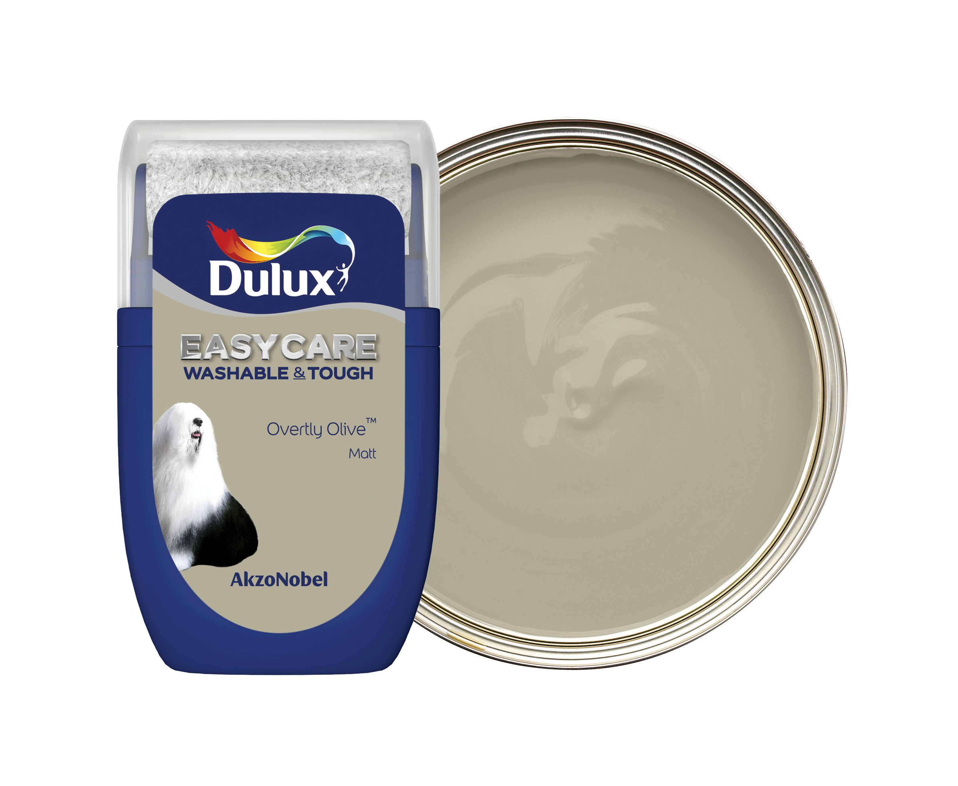 Dulux Easycare Washable & Tough Paint Tester Pot - Overtly Olive - 30ml