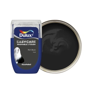 Dulux Easycare Washable & Tough Paint - Rich Black Tester Pot - 30ml