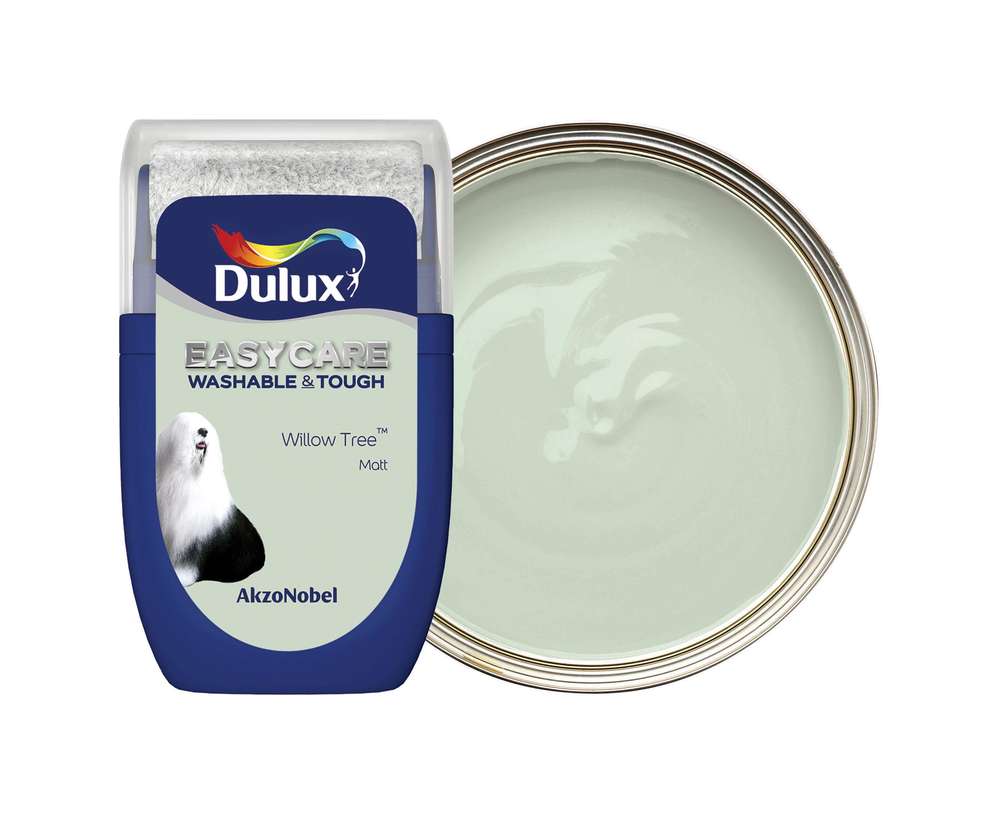 Image of Dulux Easycare Washable & Tough Paint - Willow Tree Tester Pot - 30ml