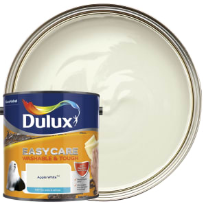 Dulux Easycare Washable & Tough Matt Emulsion Paint - Apple White - 2.5L