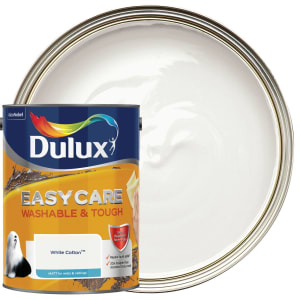 Dulux Easycare Washable & Tough Matt Emulsion Paint - White Cotton - 5L
