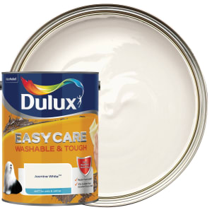 Dulux Easycare Washable & Tough Matt Emulsion Paint - Jasmine White - 5L