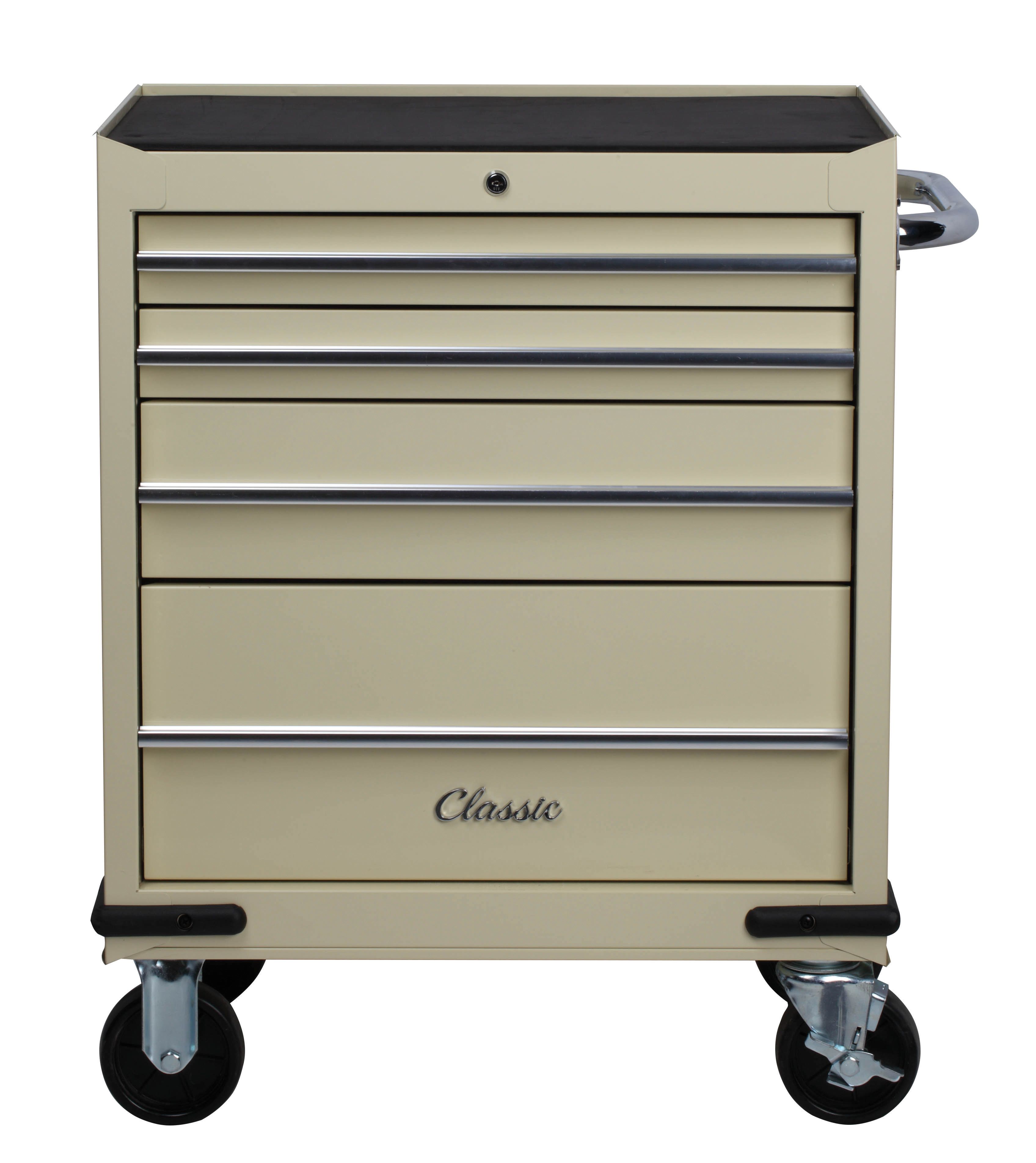 Hilka Classic 4 Drawer Tool Trolley - Cream