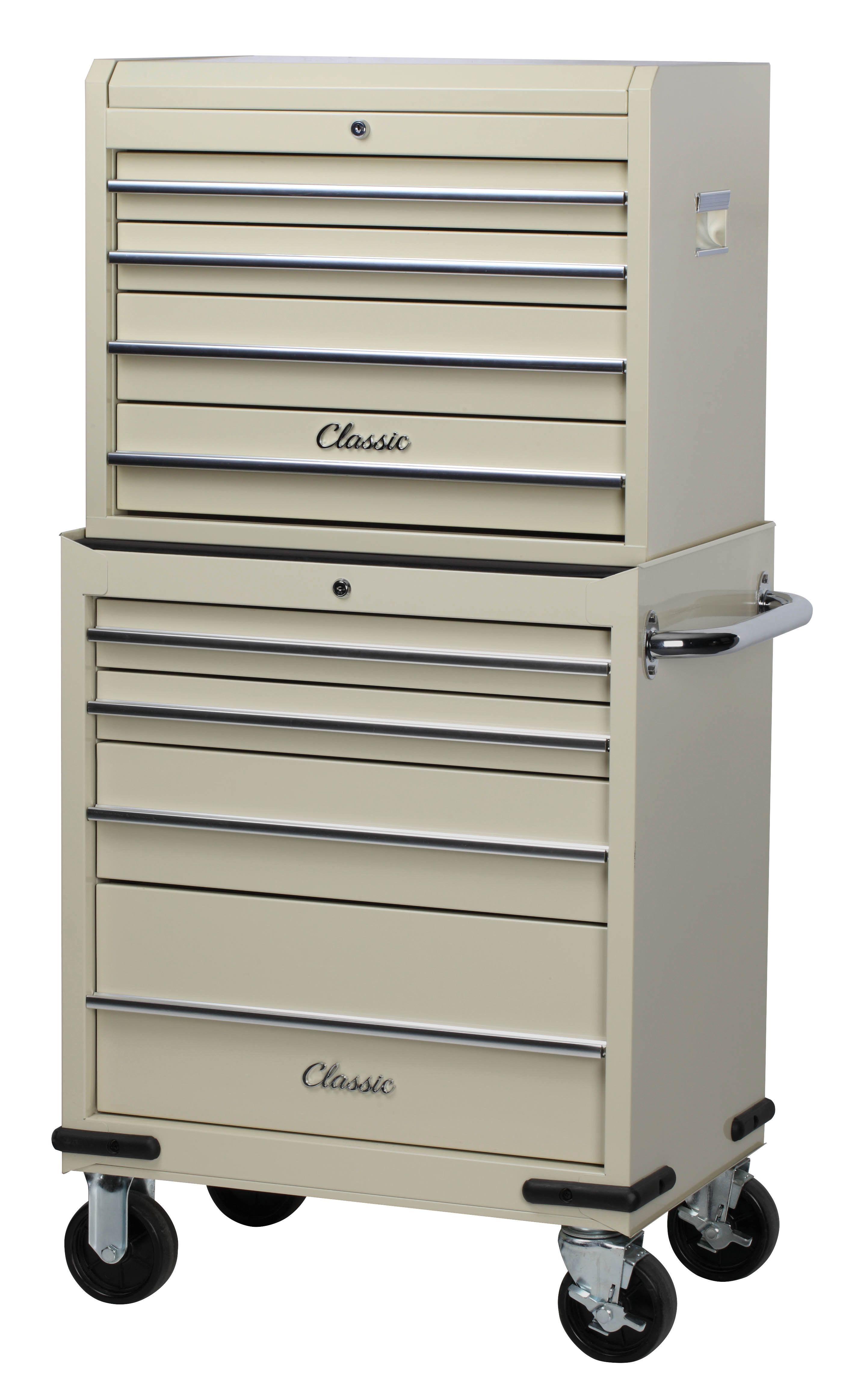 Image of Hilka Classic 8 Drawer Mobile Combination Unit - Cream