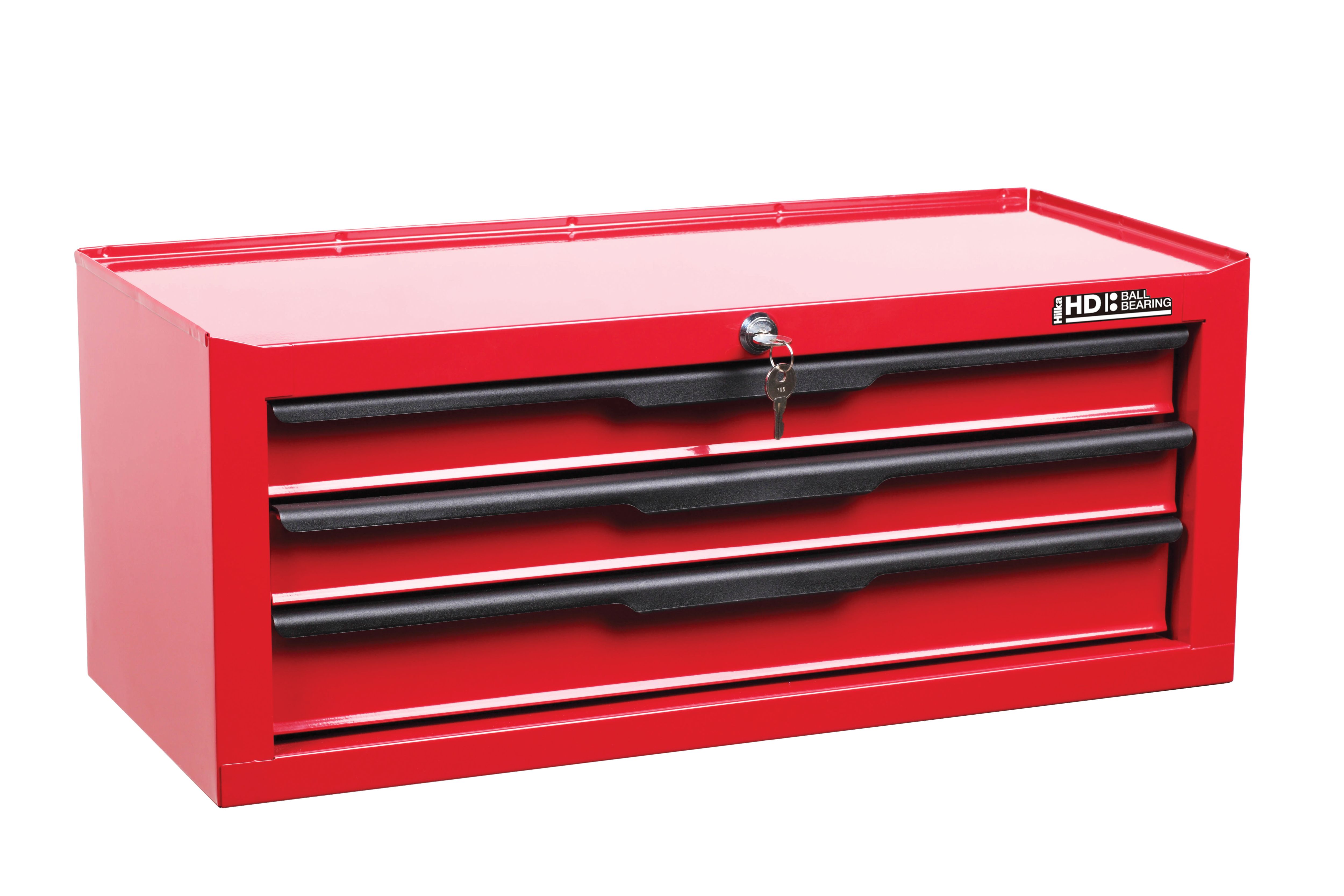Hilka Heavy Duty 3 Drawer Add on Tool Chest - Red