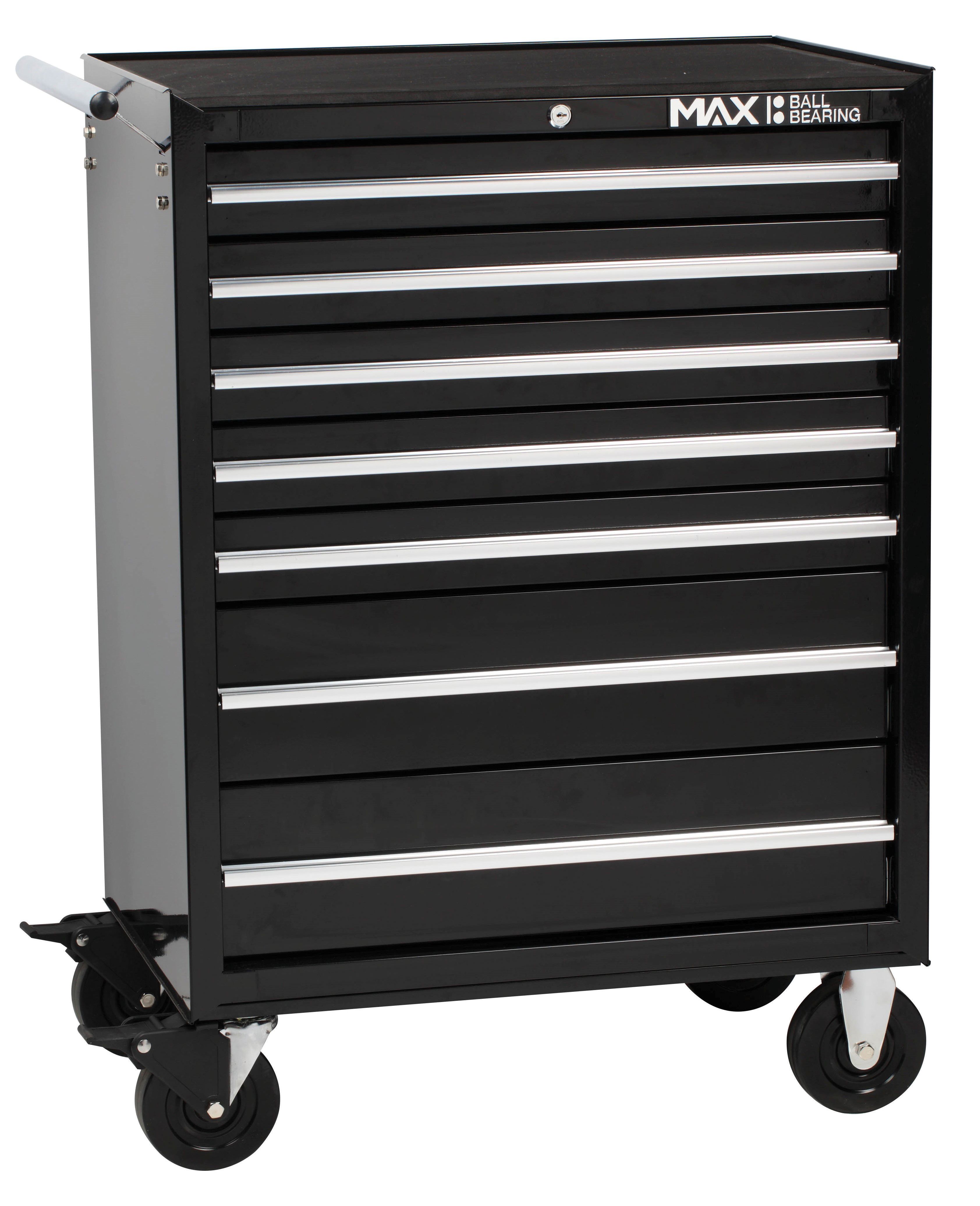 Hilka Professional 7 Drawer Rollaway Tool Cabinet - Black