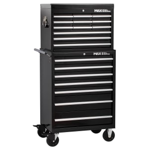 Hilka Professional 19 Drawer Tool Chest and Trolley Combination Unit - Black