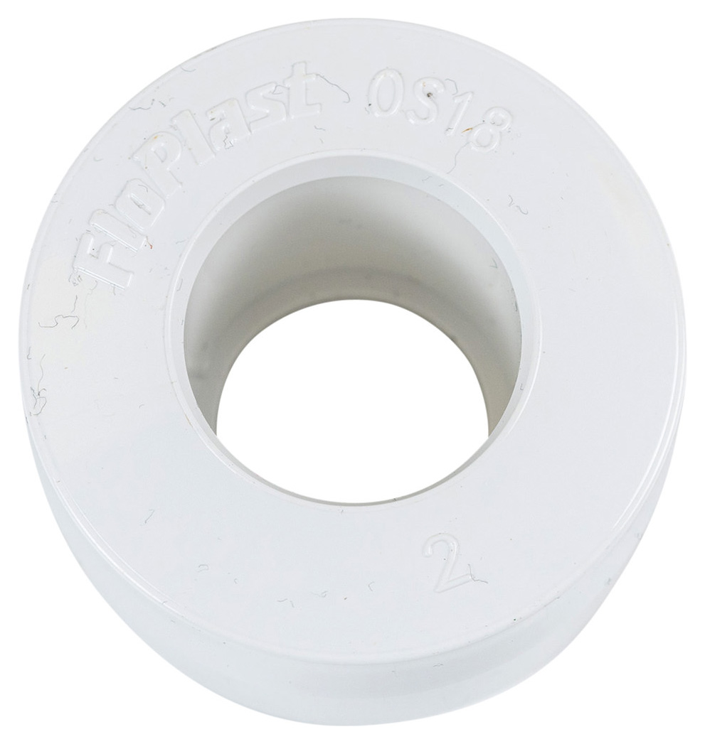 Image of FloPlast OS18W Overflow System Waste Reducer - White 40mm x 21.5mm