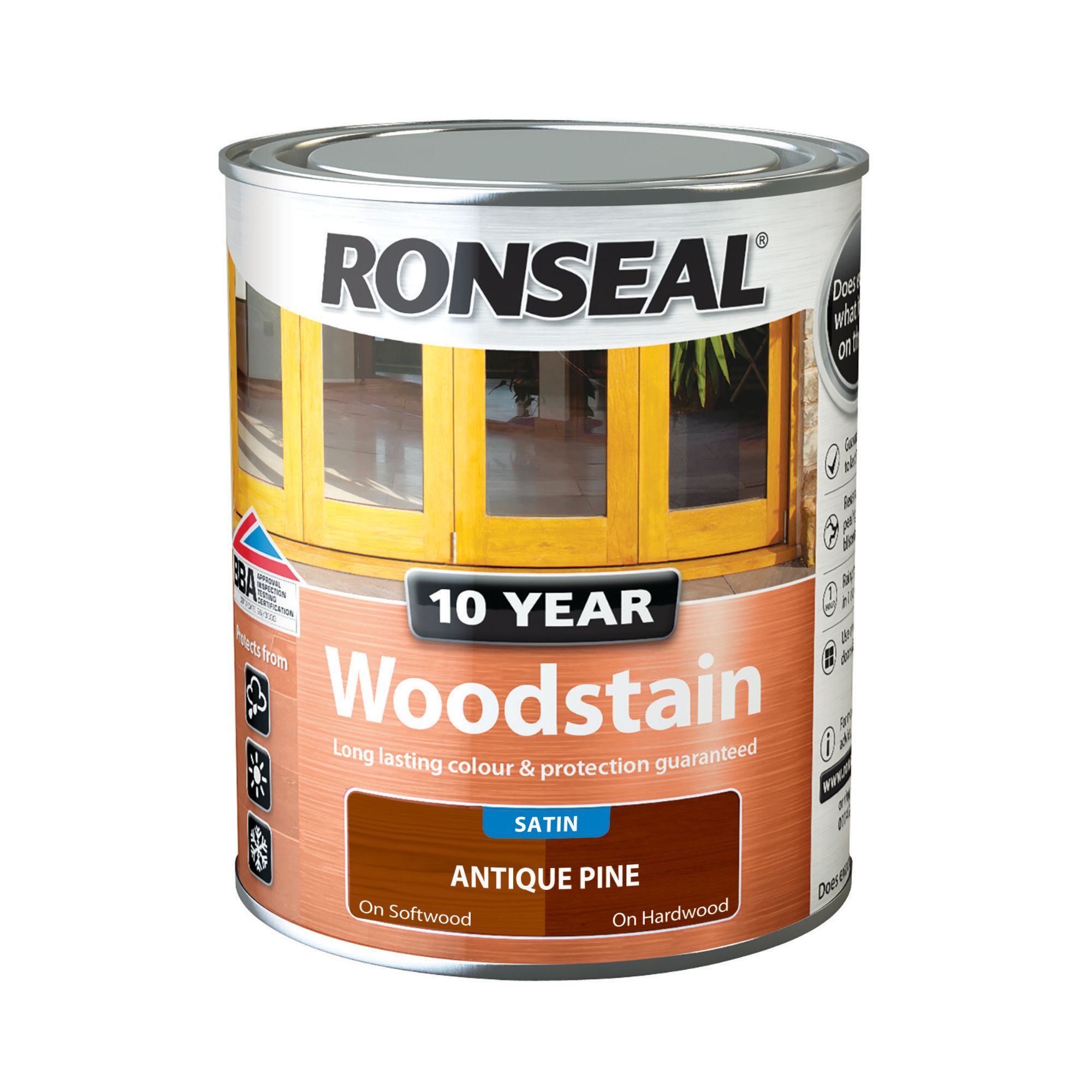 Image of Ronseal 10 Year Woodstain - Antique Pine 750ml