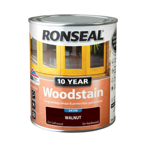 Ronseal 10 Year Woodstain - Walnut 750ml