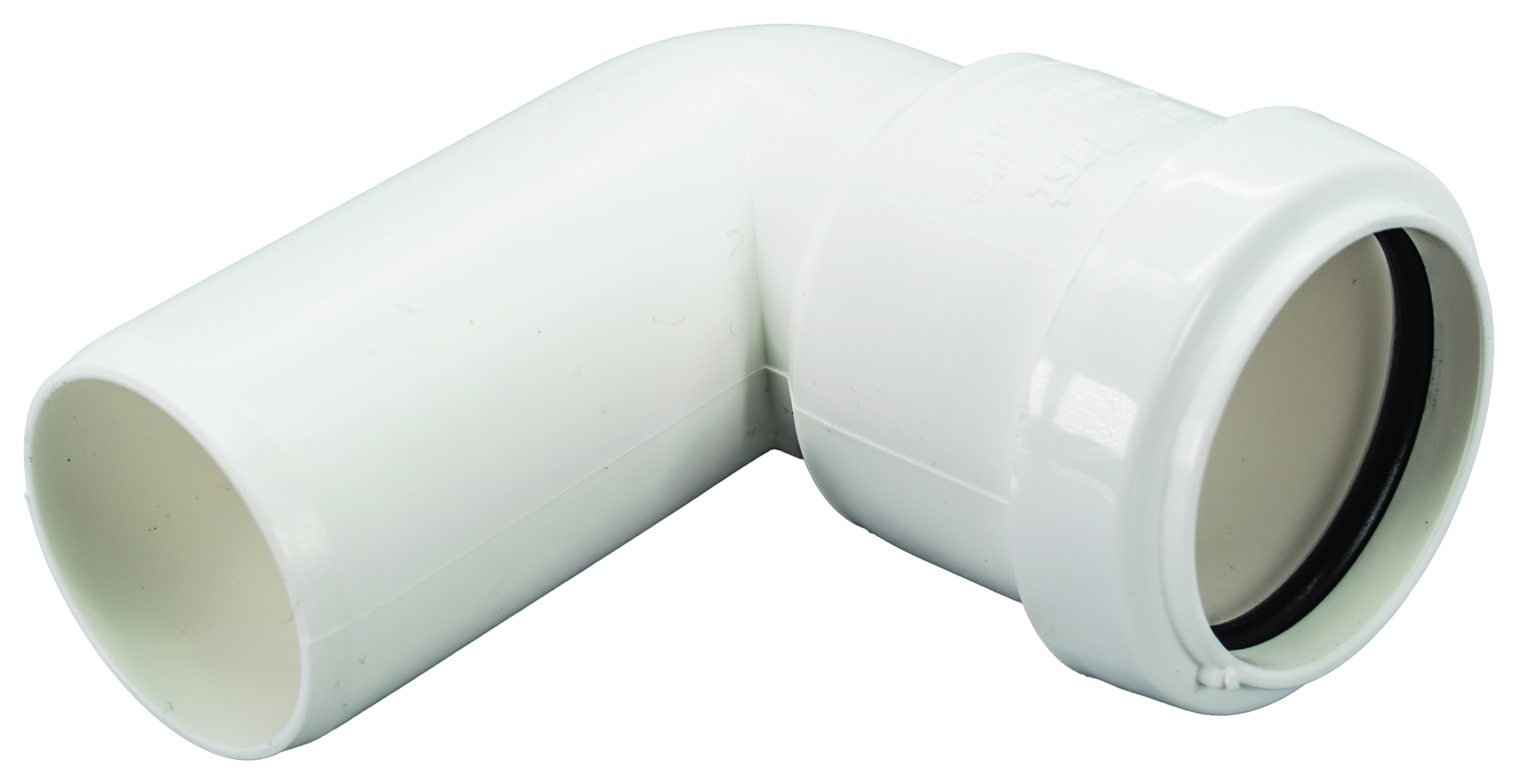 FloPlast WP26W Push-fit Waste 90 Deg Conversion Bend - White 32mm