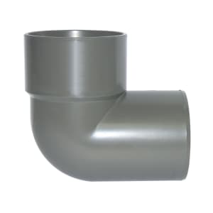 FloPlast WS26G Solvent Weld Waste 90 Deg Bend Conversion - Grey 32mm