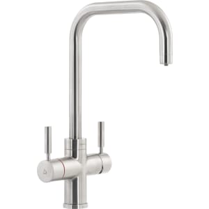 Pronteau by Abode Protex 3 In 1 Steaming Water Monobloc Sink Tap - Brushed Nickel