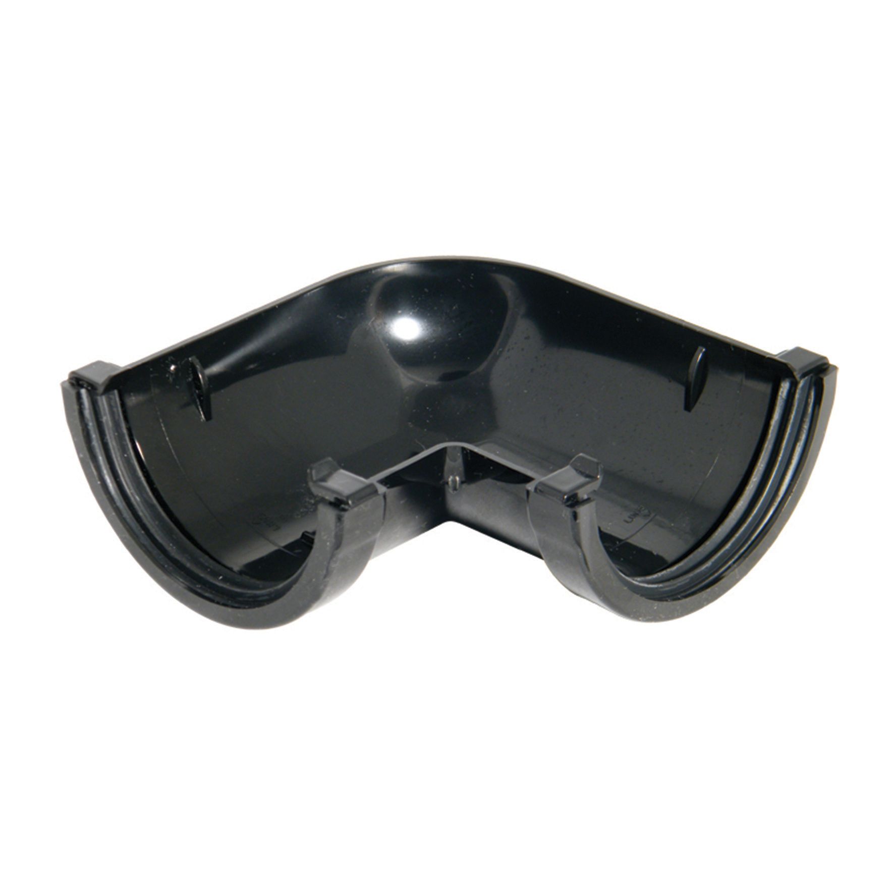 Image of FloPlast 76mm MiniFlo Gutter Angle 90° - Black