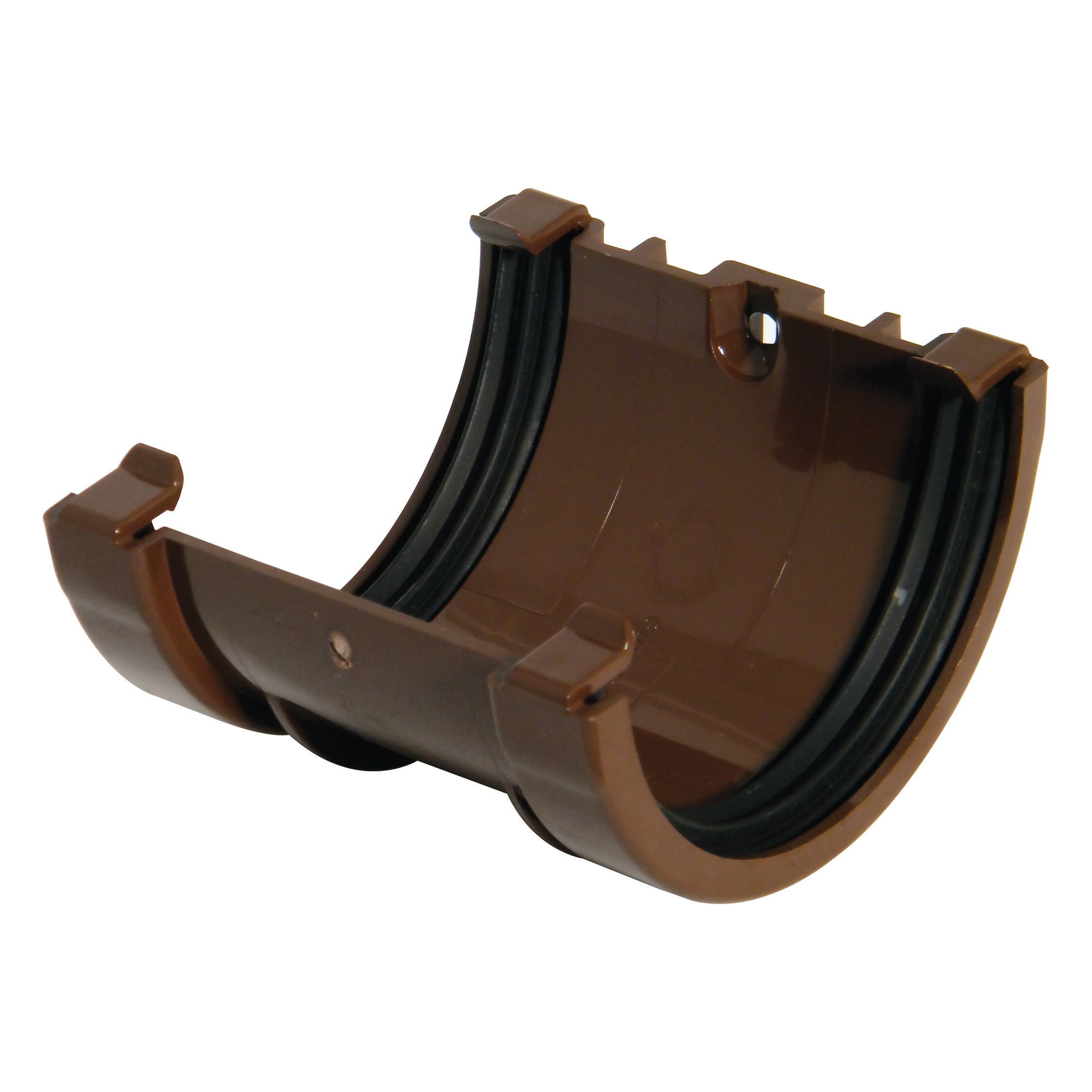 FloPlast 76mm Brown MiniFlo Gutter Union Bracket