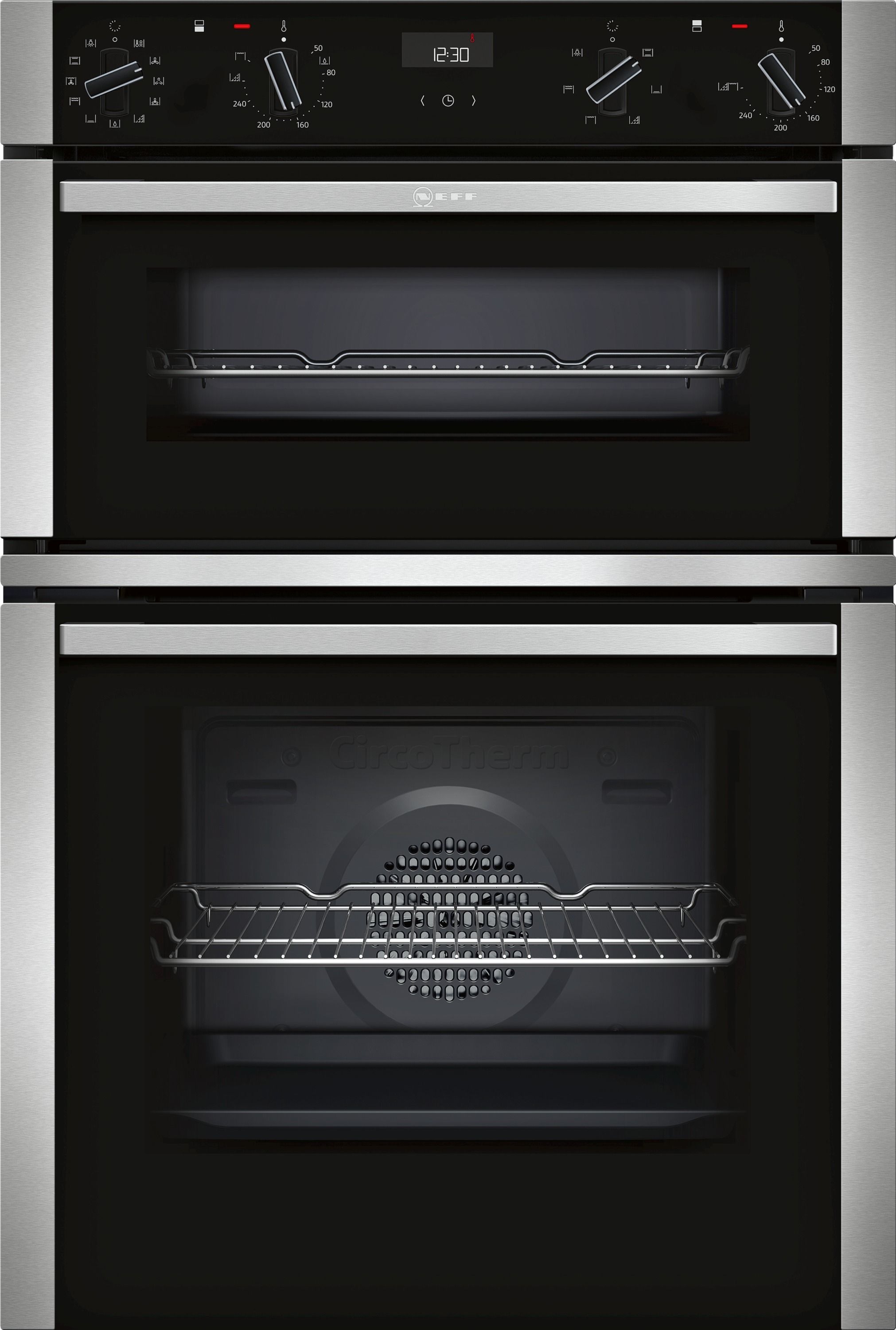 NEFF U1ACE5HN0B N50 Built-In Double Oven with Circotherm - Stainless Steel