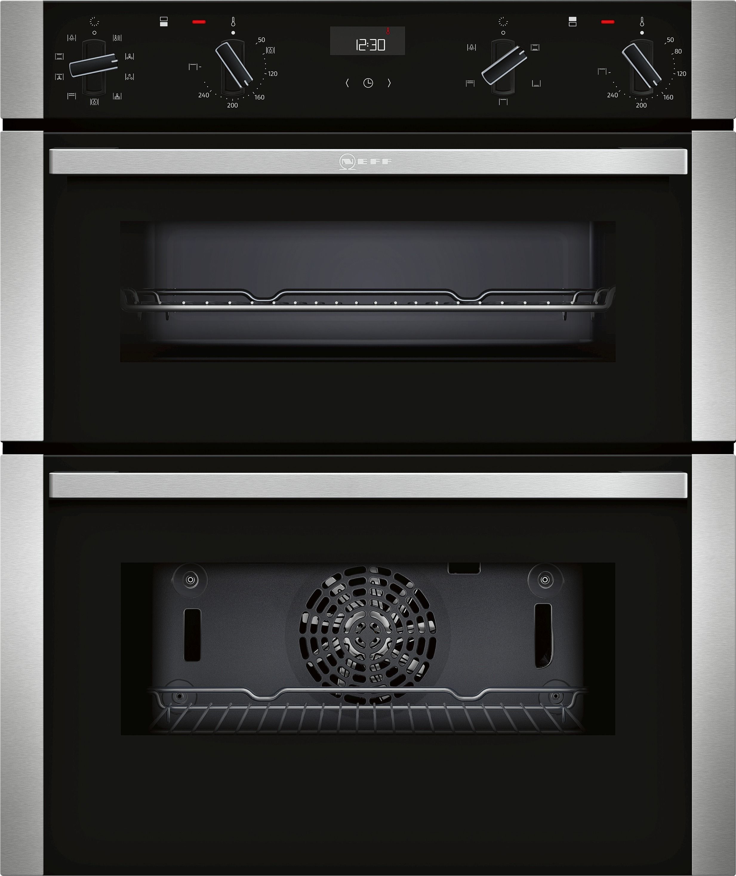 NEFF J1ACE2HN0B N50 Built-Under Double Oven with Circotherm - Stainless Steel