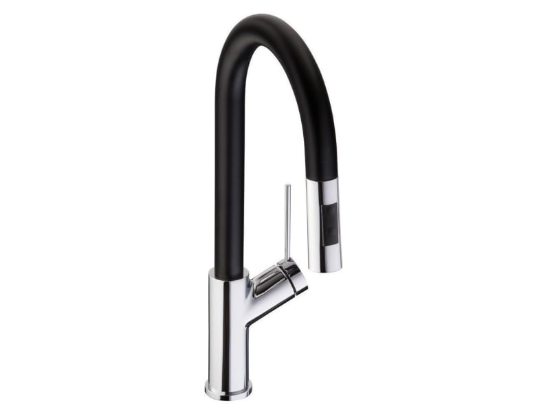 takestop® ESY_52943 Kitchen Sink Mixer Tap with Double Hole and Single Lever Ta 