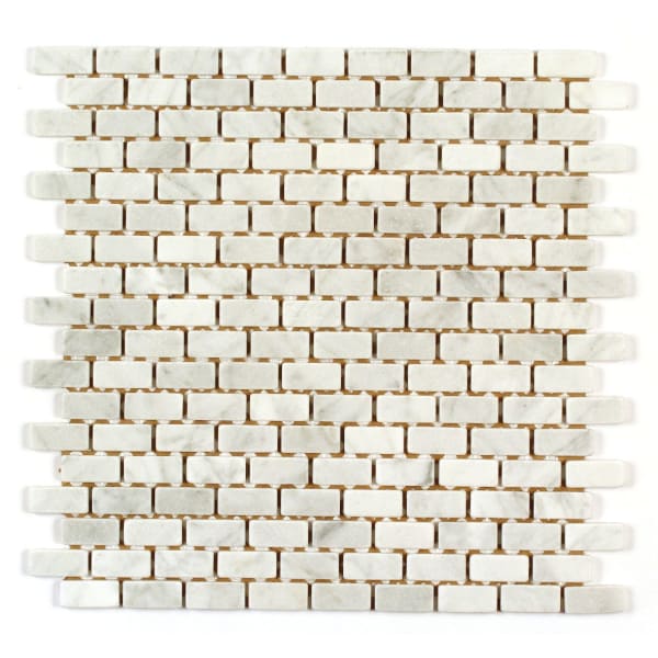 Wickes House of Mosaics Carrera Brick Mosaic Tile Sheet - 305 x 305mm