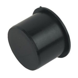 Image of FloPlast WP30B Push-fit Waste Socket Plug - Black 32mm