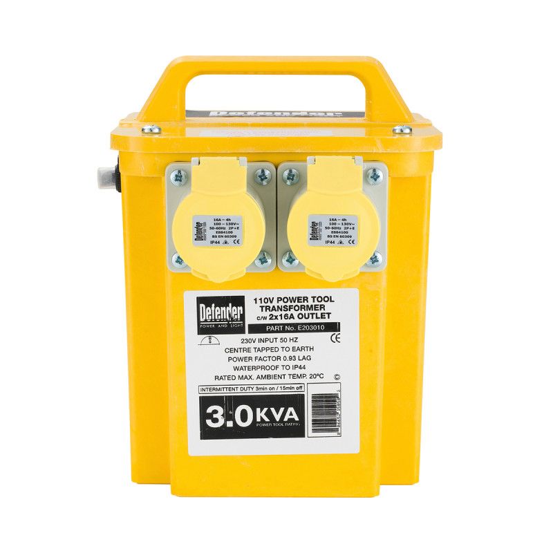 Image of Defender 3kVA 110V Portable Transformer