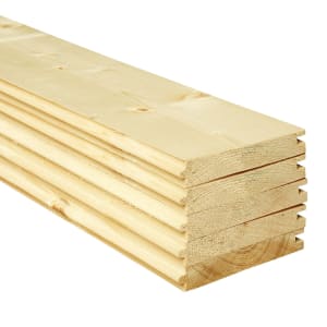 Wickes PTG Timber Floorboards - 21mm x 137mm x 2400mm - Pack of 5